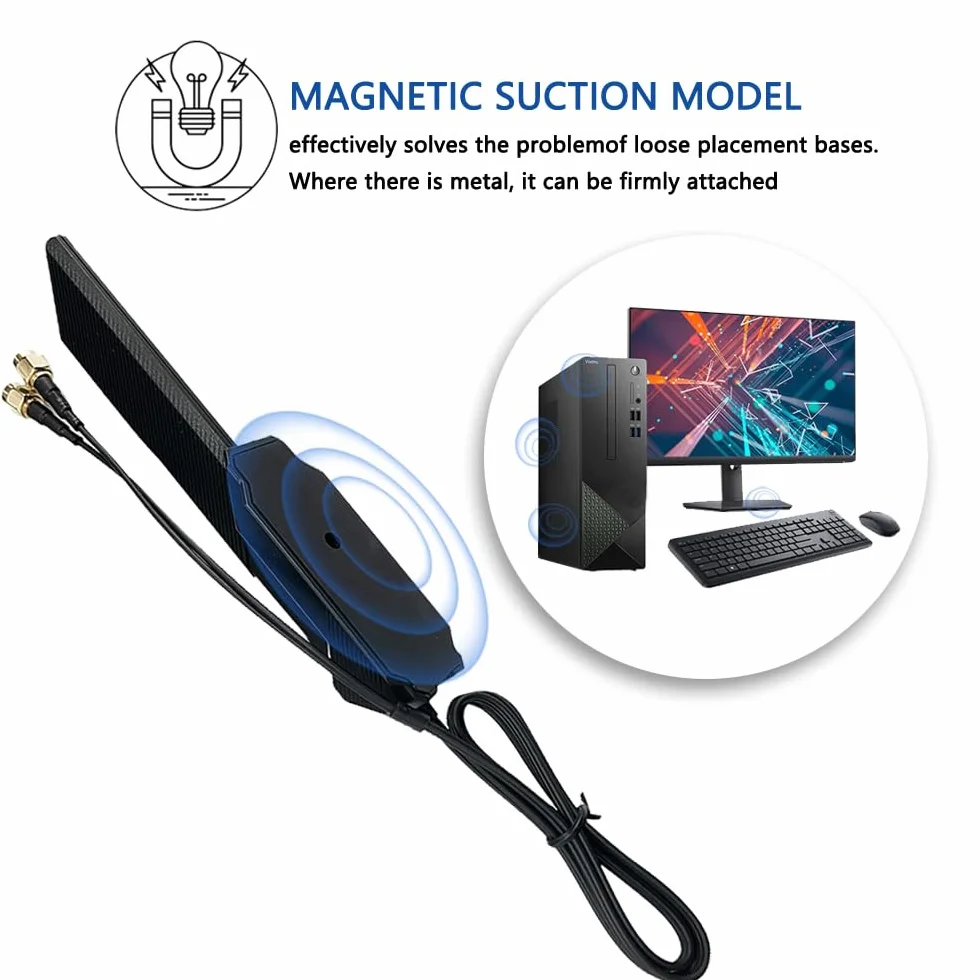 Gintai RP-SMA Dual-Band WiFi 6E antenowy dla ASUS ROG Strix B550-F Gaming WiFi II/B550-PLUS/Prime B450M-A II/ROG Strix B650-A B650-PLUS B650E-F B550-A B760-I Z690-I Z790-Plus Z790-A Z790-E