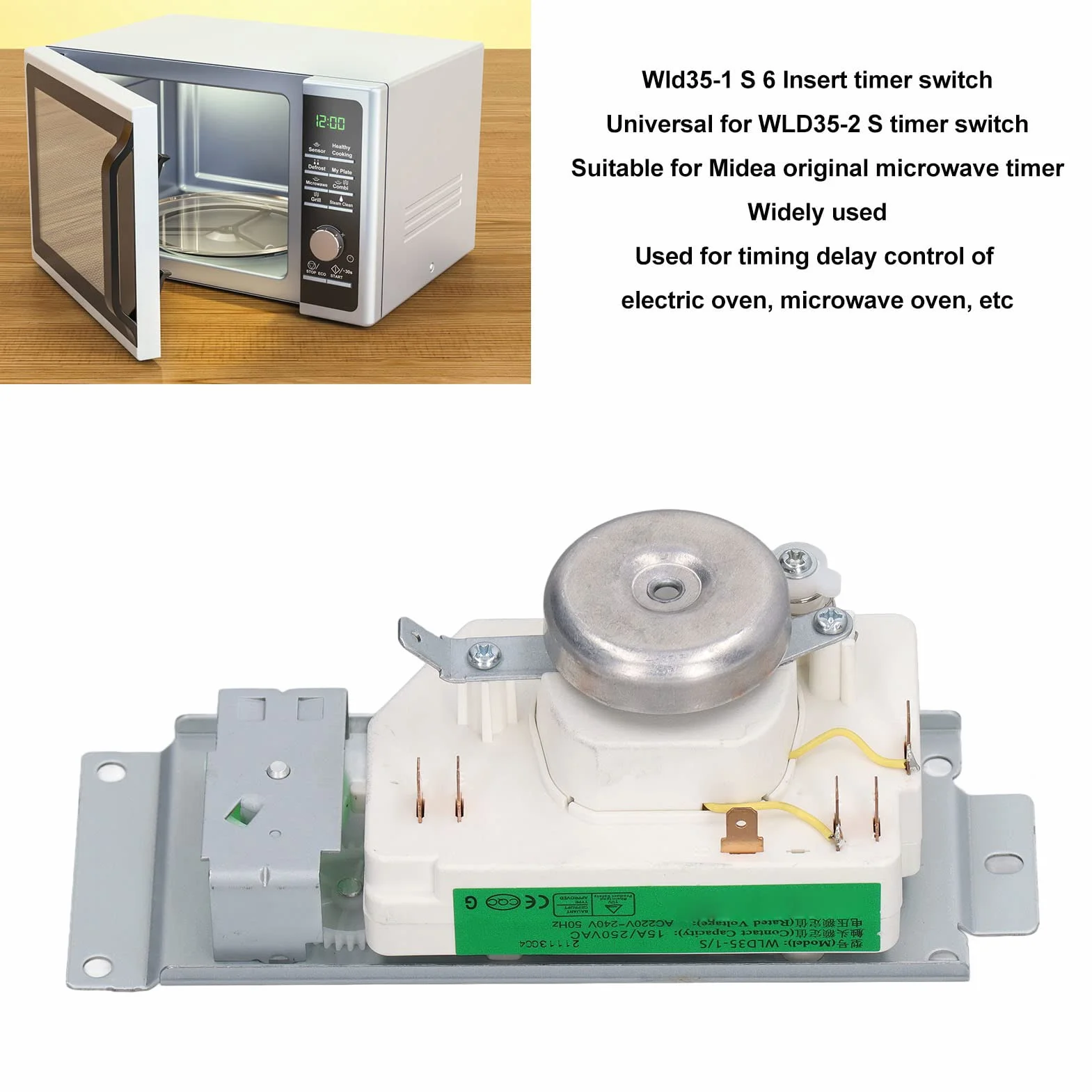 Minutnik Mikrofalowy Kuchenny ze Stali Nierdzewnej WLD35-1 AC220-240V