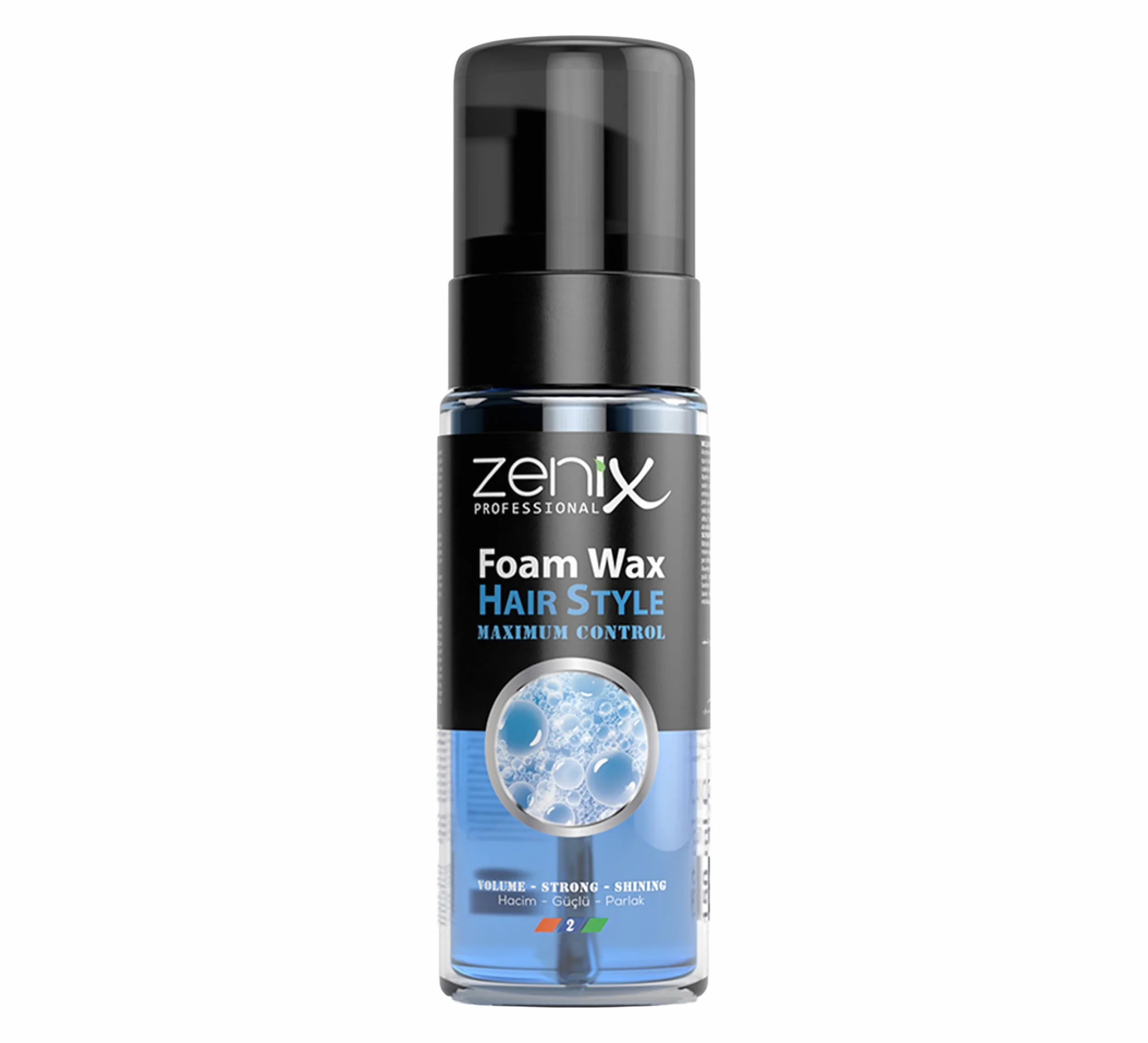 Zenix Foam Wax objętość 150 ml | pianka do stylizacji dla mężczyzn | produkt do włosów o mocnym trzymaniu | produkt do stylizacji struktury, objętości i połysku | wosk piankowy | mus do włosów dla
