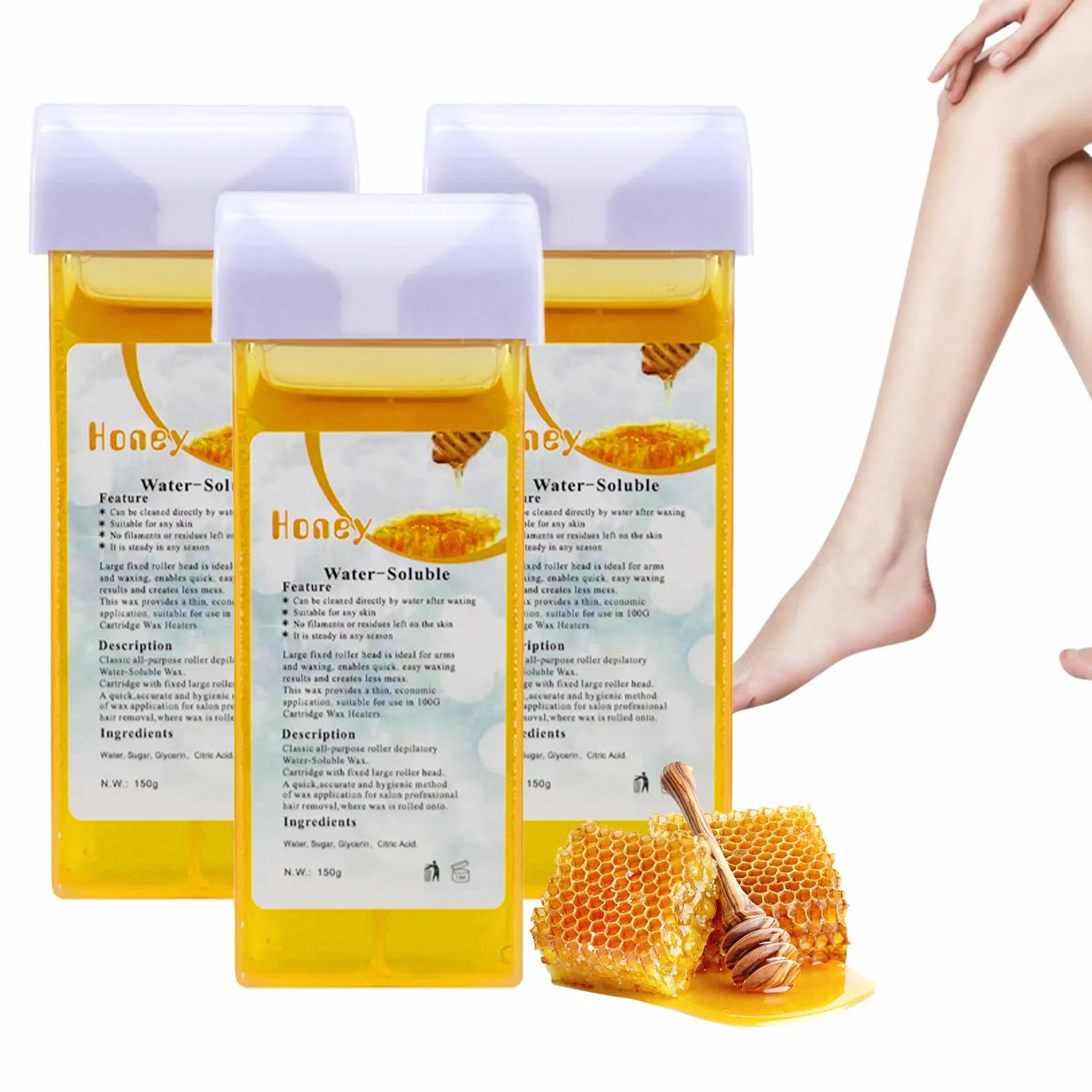 Sugeru wosk do depilacji w rolce 3 x 150 g wkład woskowy