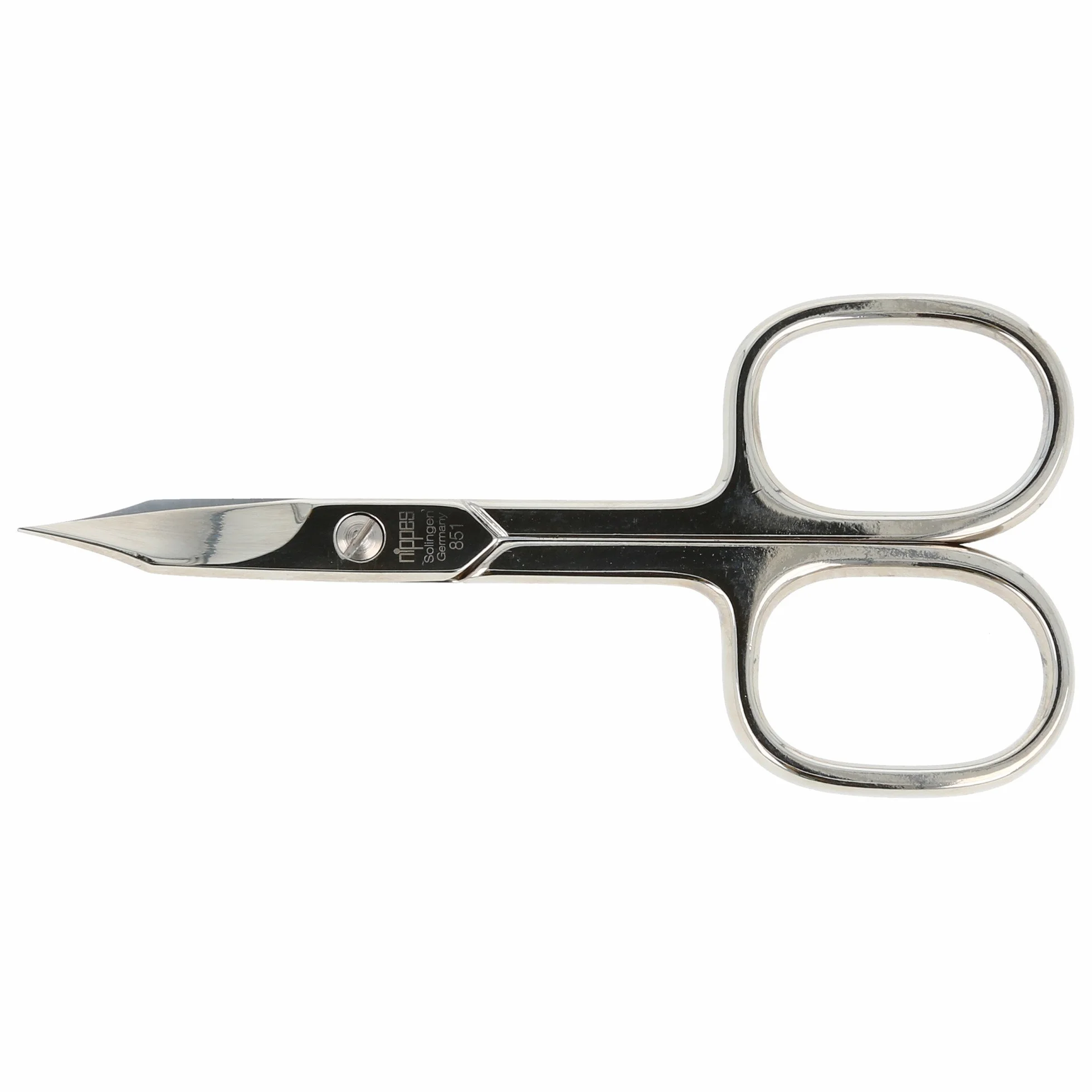Nippes Solingen Nożyczki do paznokci z końcówką do manicure, 1-częściowy, stal niklowana, 9 cm