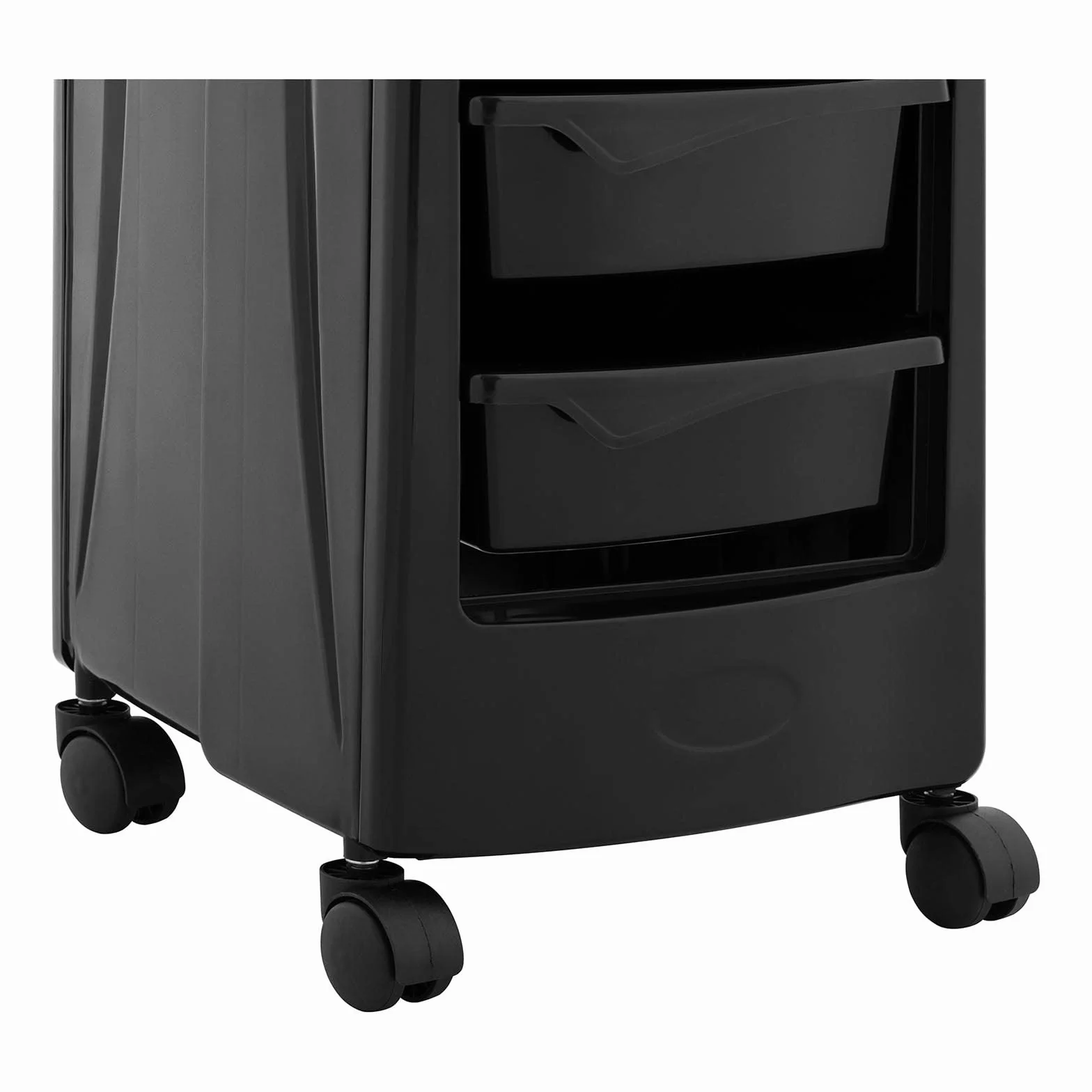 Physa PHYSA-RR-10 Wózek Fryzjerski, 10 kg, 5 Szuflad, Uchwyt na Suszarkę, Czarny, Wózek Roboczy