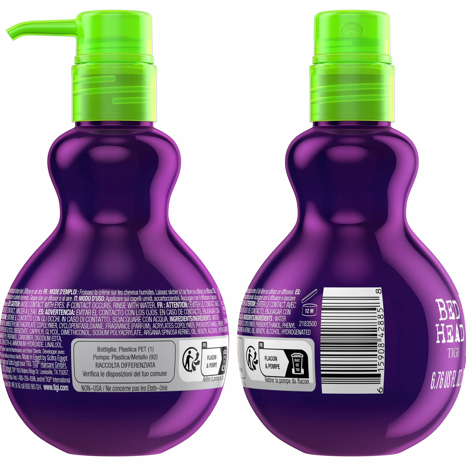 Tigi Bed Head Foxy Curls, Krem do Włosów Kręconych, dla Zdefiniowanych Loków, 200 ml
