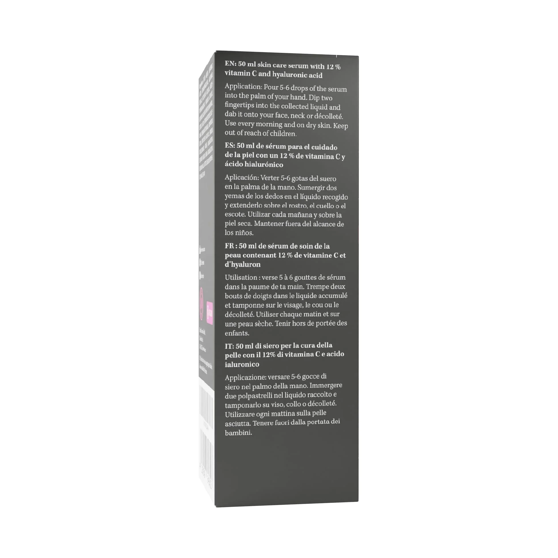 Dr. Severin 12% serum hialuronowe z witaminą C, ultra 50 ml, wysoko skoncentrowane serum do twarzy, z kwasem hialuronowym, rozjaśniające, przeciwstarzeniowe, przeciwzmarszczkowe, również przeciwko