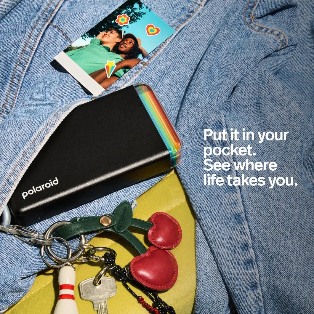 Polaroid Zestaw Hi-Print+Paper - 2. generacji - Podłączona przez Bluetooth 2x3 Kieszonkowa Drukarka fotograficzna, Dye-Sub - Czarny