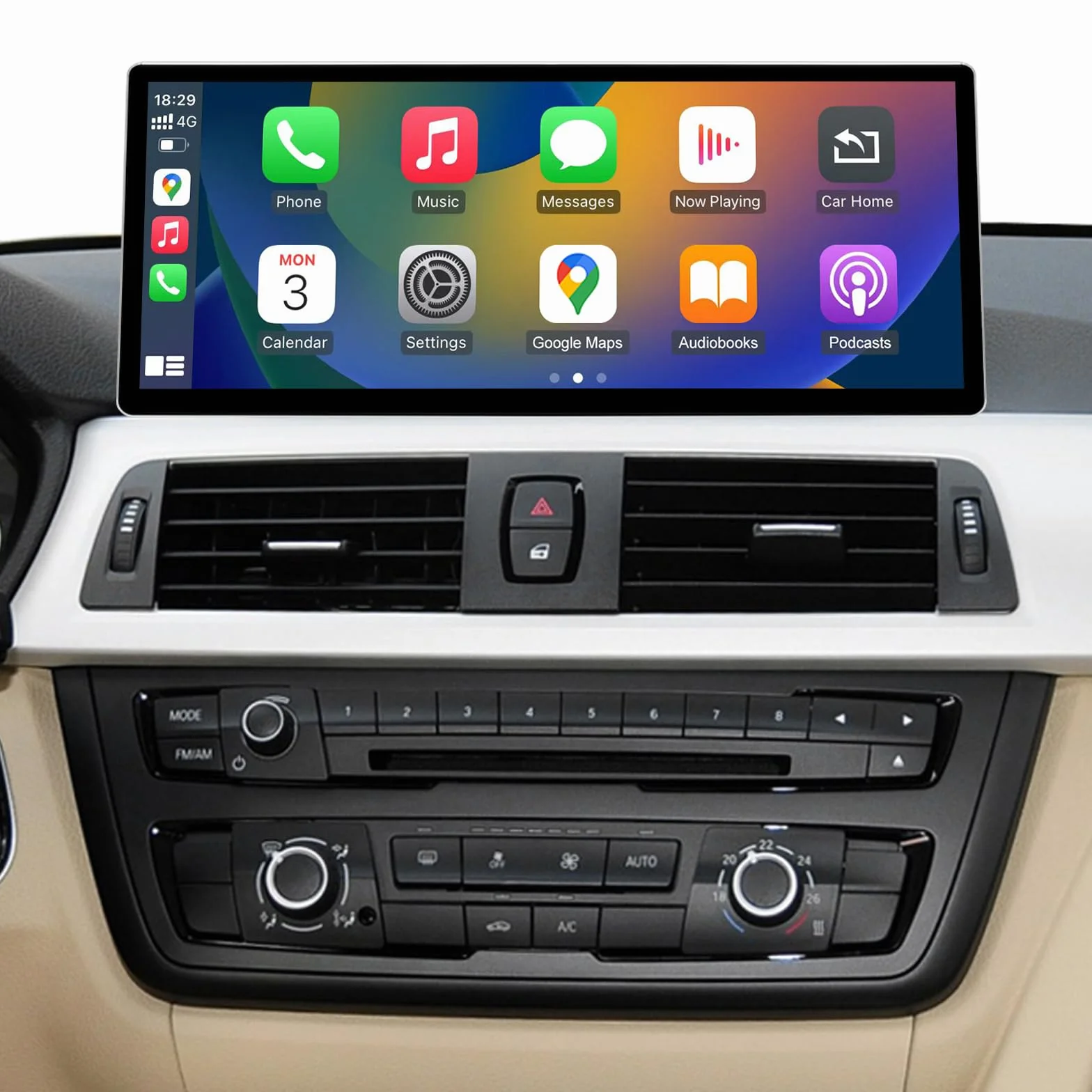 Road Top 12.3 calowe radio samochodowe ekran dotykowy Bezprzewodowe auto dla BMW 3&4 Series F30/F31/F33/F34/F35/F36 2012-2015 Rok, Odbiornik multimedialny, Obsługa Bezprzewodowy Android Auto