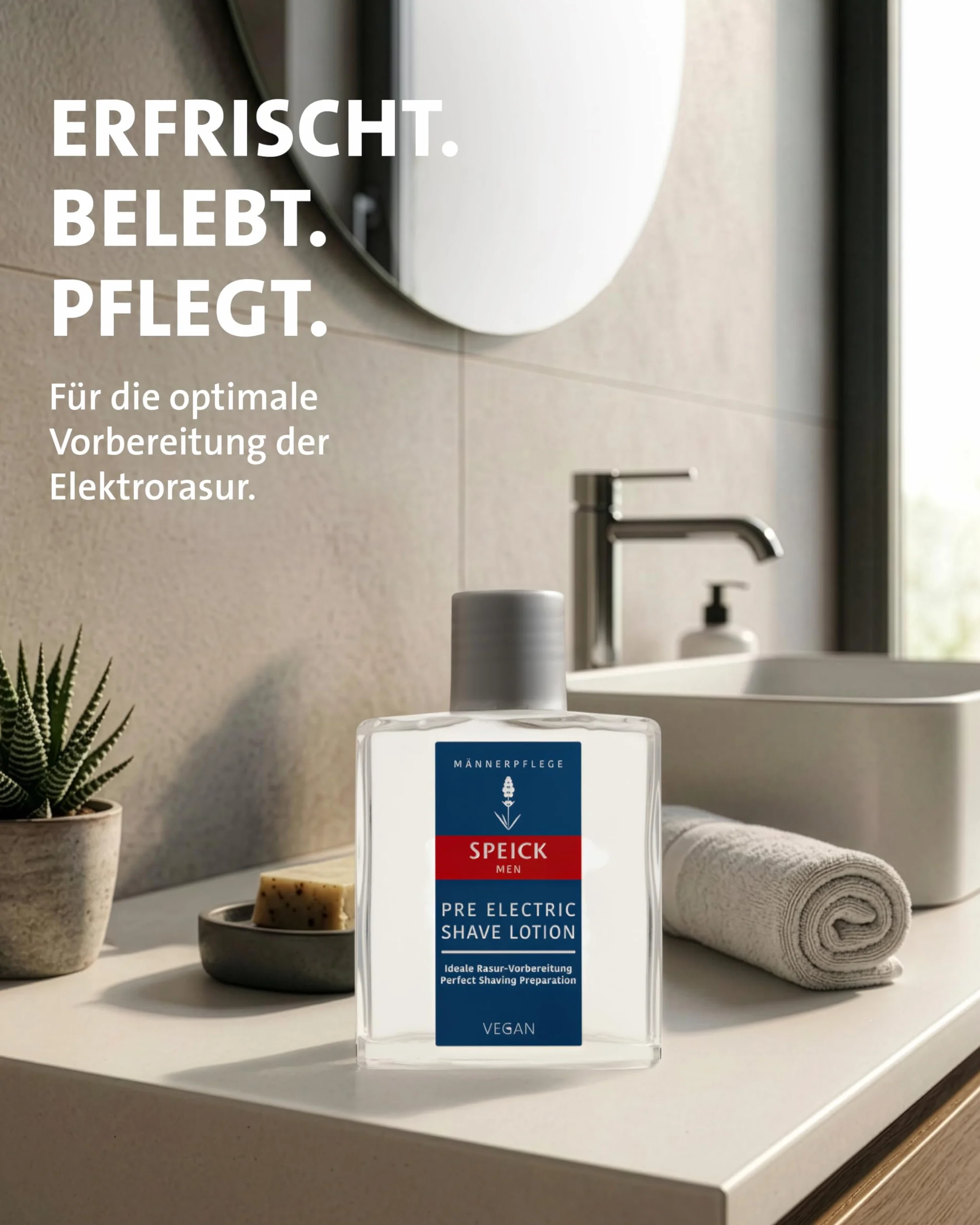 SPEICK Men Pre Electric Shave Lotion vor der Rasur, 100 ml Lotion