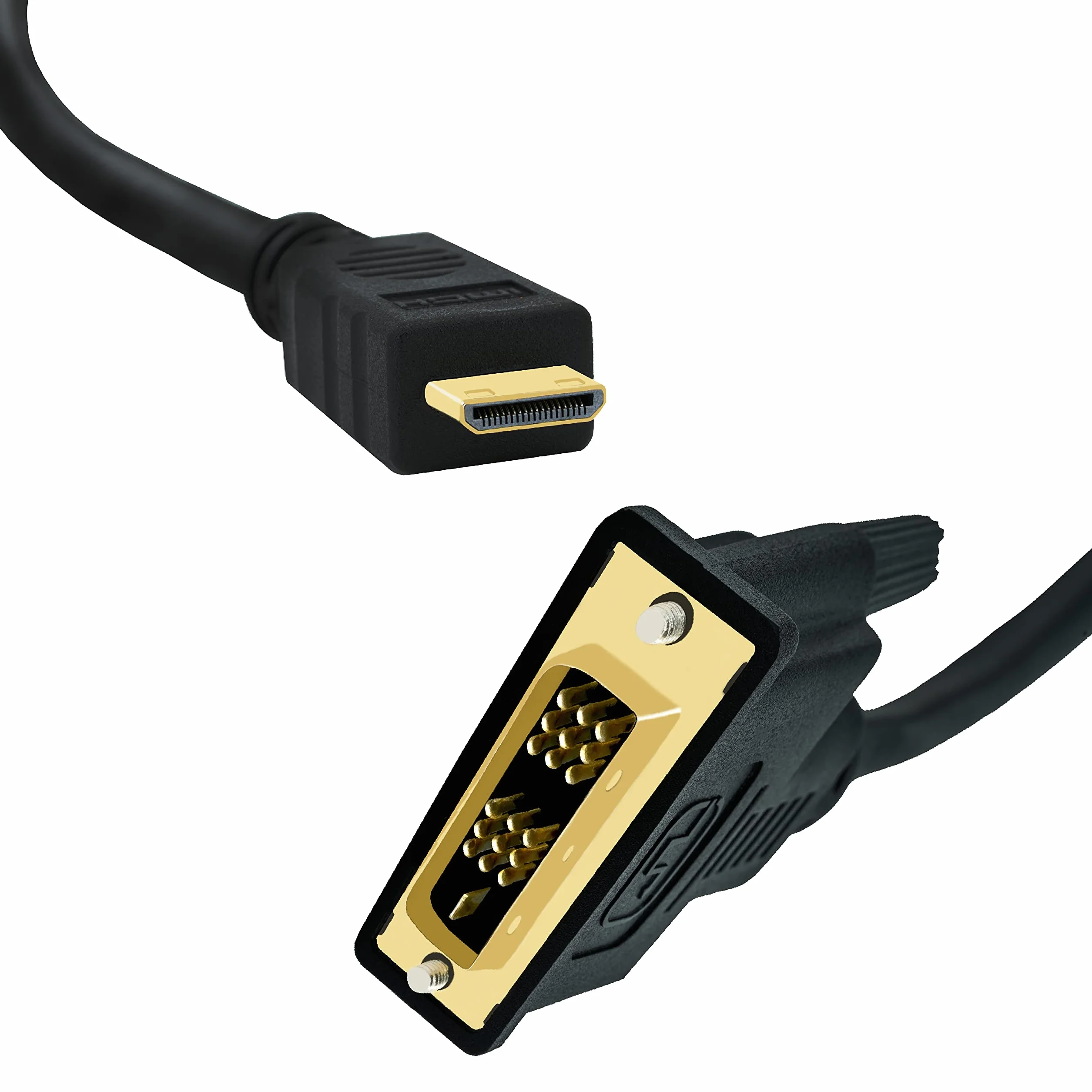 BIGtec Kabel Mini HDMI/DVI pozłacany 1,5 m Mini HDMI C złącze do złącza 18+1 DVI pozłacany i kabel pinowy 2 x ekranowanie