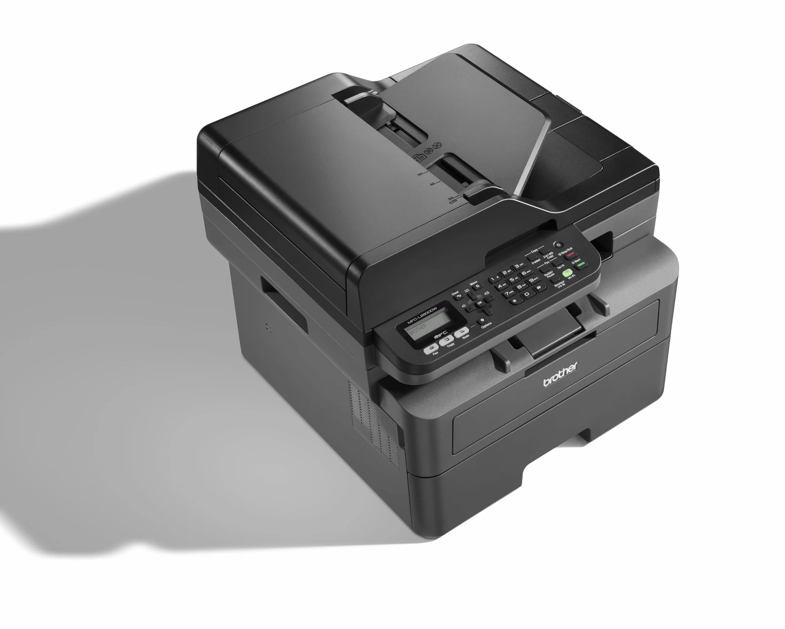 Brother MFCL2800DW, monochromatyczne urządzenie wielofunkcyjne WiFi z faksem, automatyczne drukowanie dwustronne i 50 arkuszy ADF