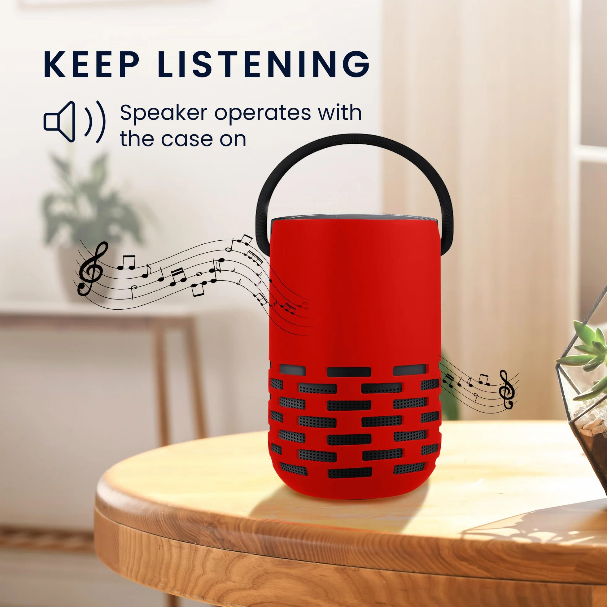 kwmobile Silikonowe etui kompatybilne z głośnikiem Bose Portable Home Speaker - czerwony przenośny mini głośnik ochronny