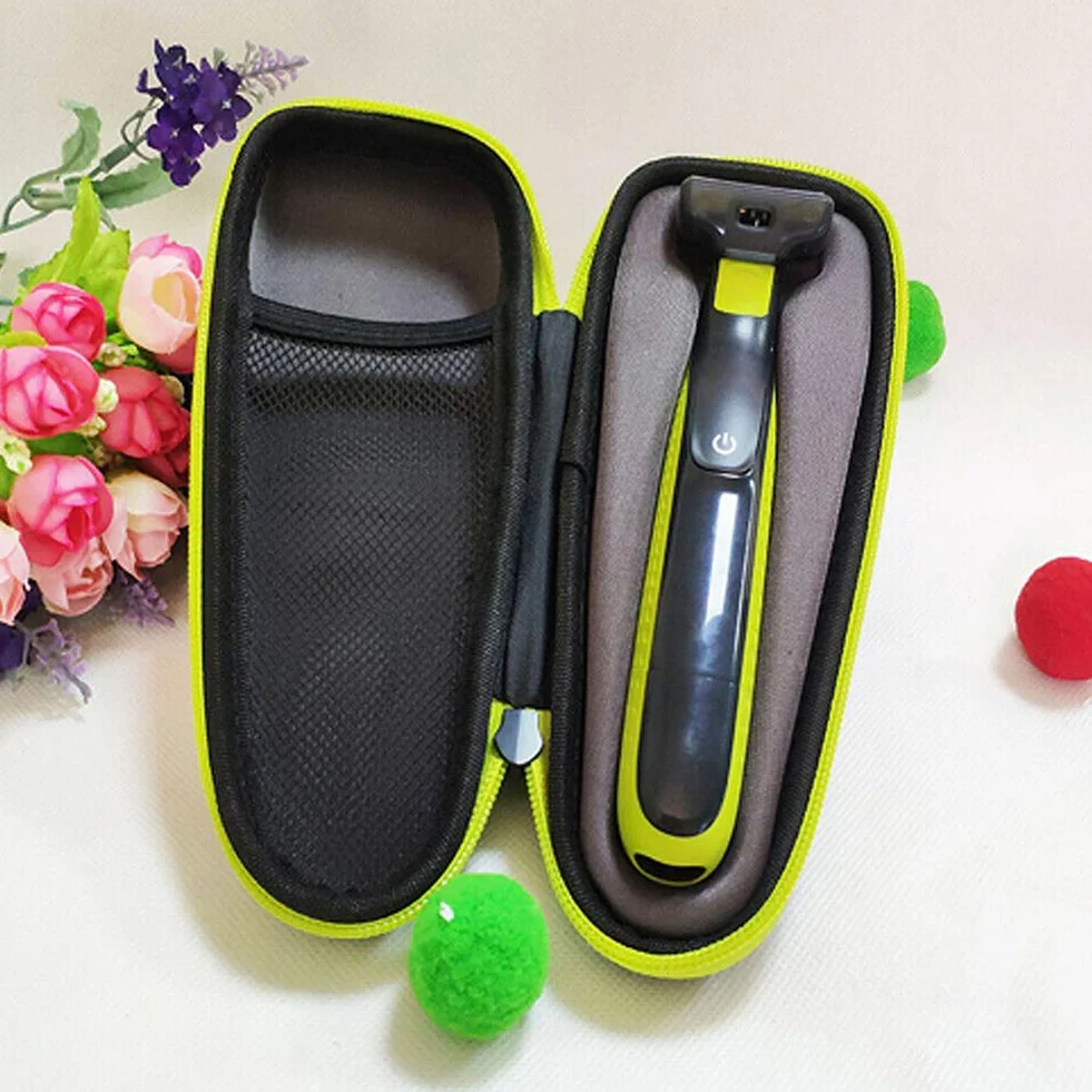 Etui na golarkę, Przenośne Pudełko na golarkę, Przenośne Etui z siateczką na maszynkę elektryczną QP2530/QP2520, Mały Rozmiar, Specjalny materiał PU+EVA, Przenośna Konstrukcja