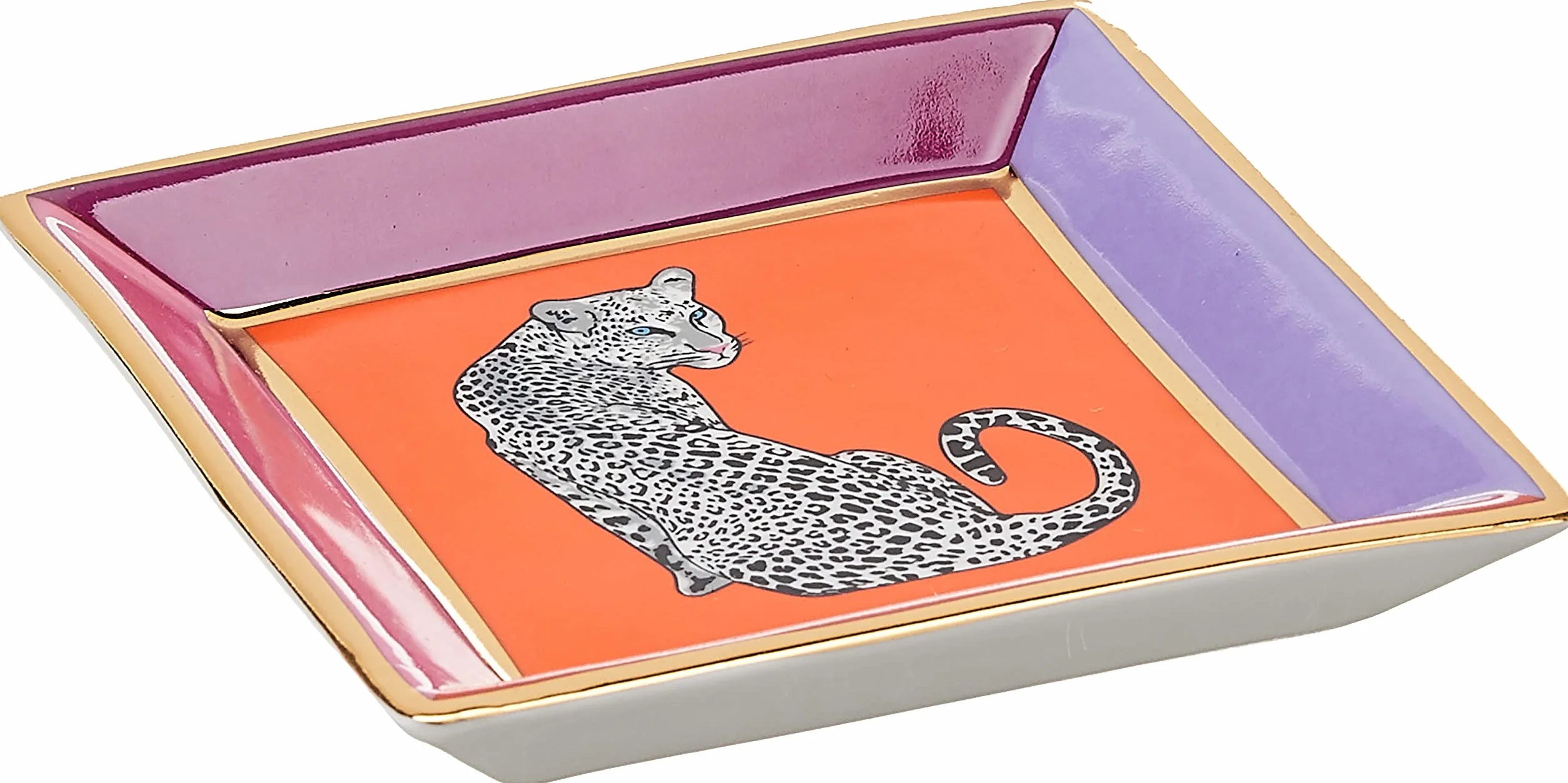 Jonathan Adler Kwadratowa taca Safari wielokolorowa