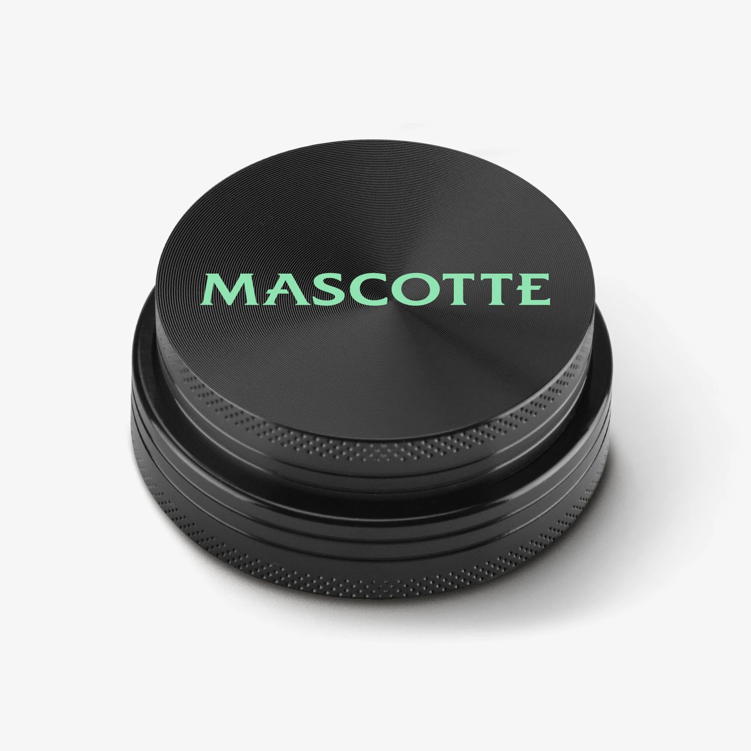 Mascotte® Expert Grinder aluminiowy | kruszarka do ziół | kompaktowy młynek o średnicy 4 cm | młynek do przypraw i ziół | 4-częściowy zestaw ze skrobakiem do pyłków