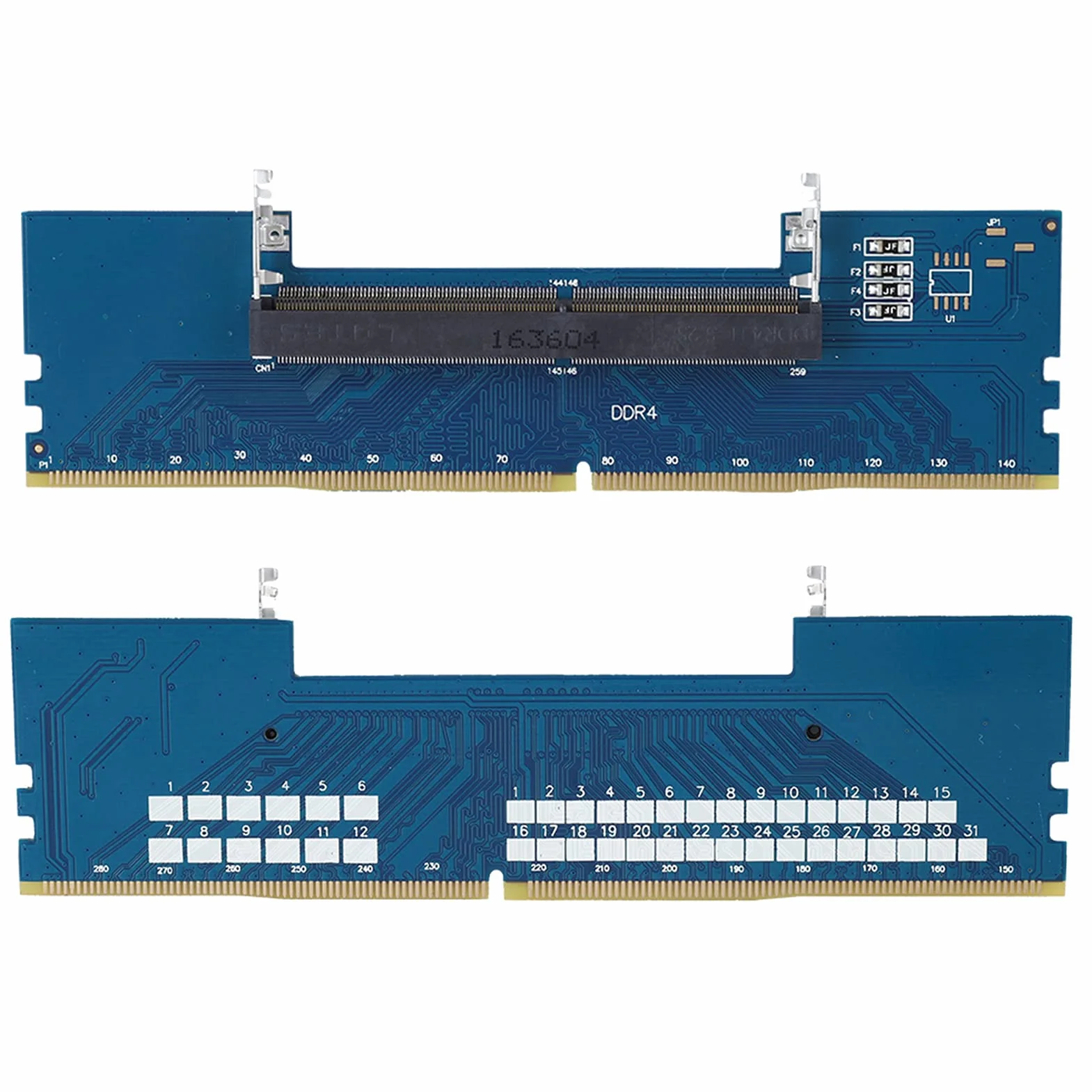 Przenośny Adapter Konwertera Pamięci RAM DDR4 SO DIMM na DIMM, Zabezpieczenie Nadprądowe, Trwały, Profesjonalny Wybór do Adapterów Pamięci RAM