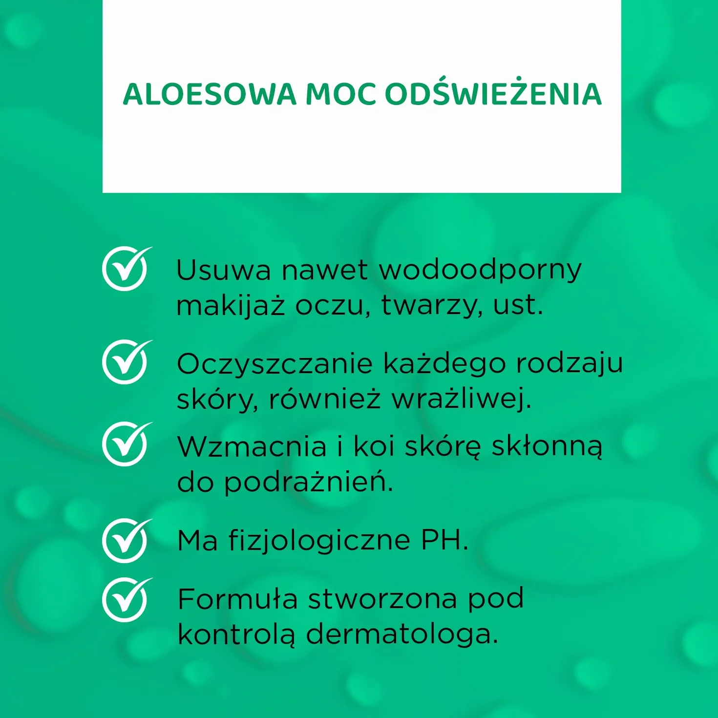 Eveline Cosmetics FACEMED+ Aloe Vera środek do usuwania makijażu, bez alkoholu, 400 ml