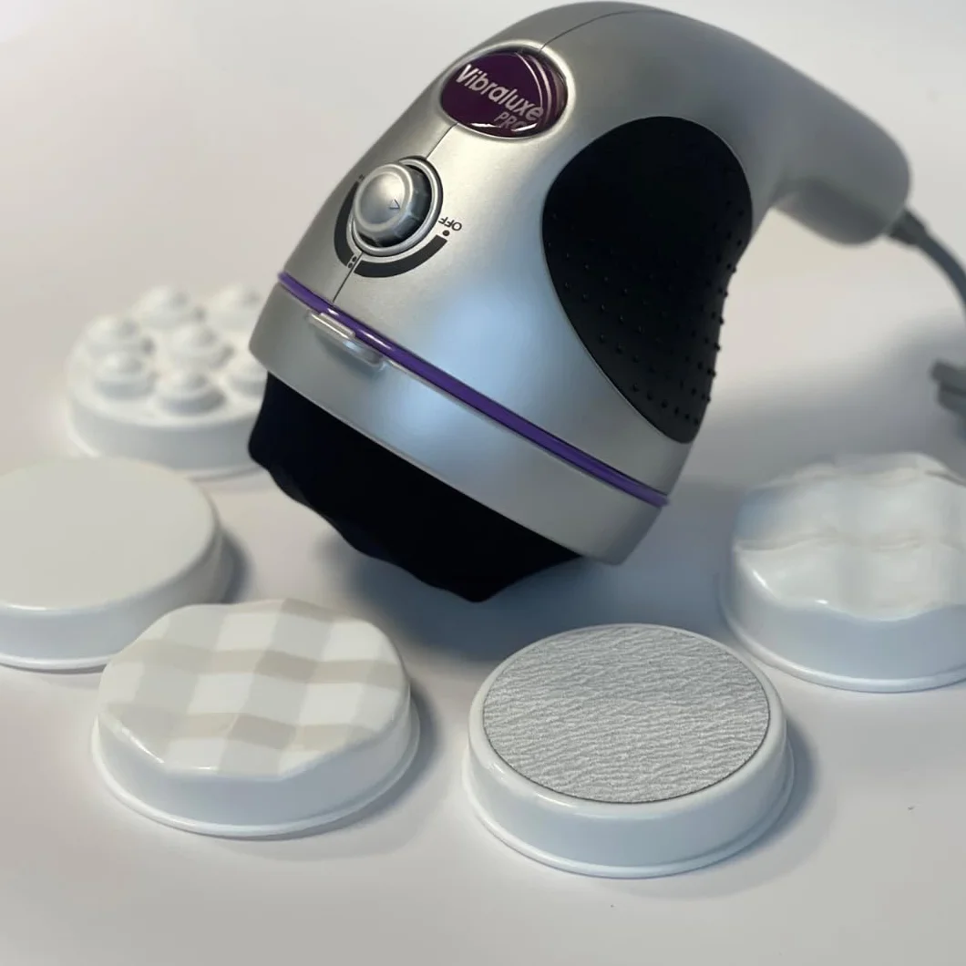 Best Direct Vibraluxe Pro Original, jak widać w TV masażer wyszczuplający, okrągła rzeźba, antycellulitowy 5 w 1 - elektryczny masażer wibracyjny, toczący się palper
