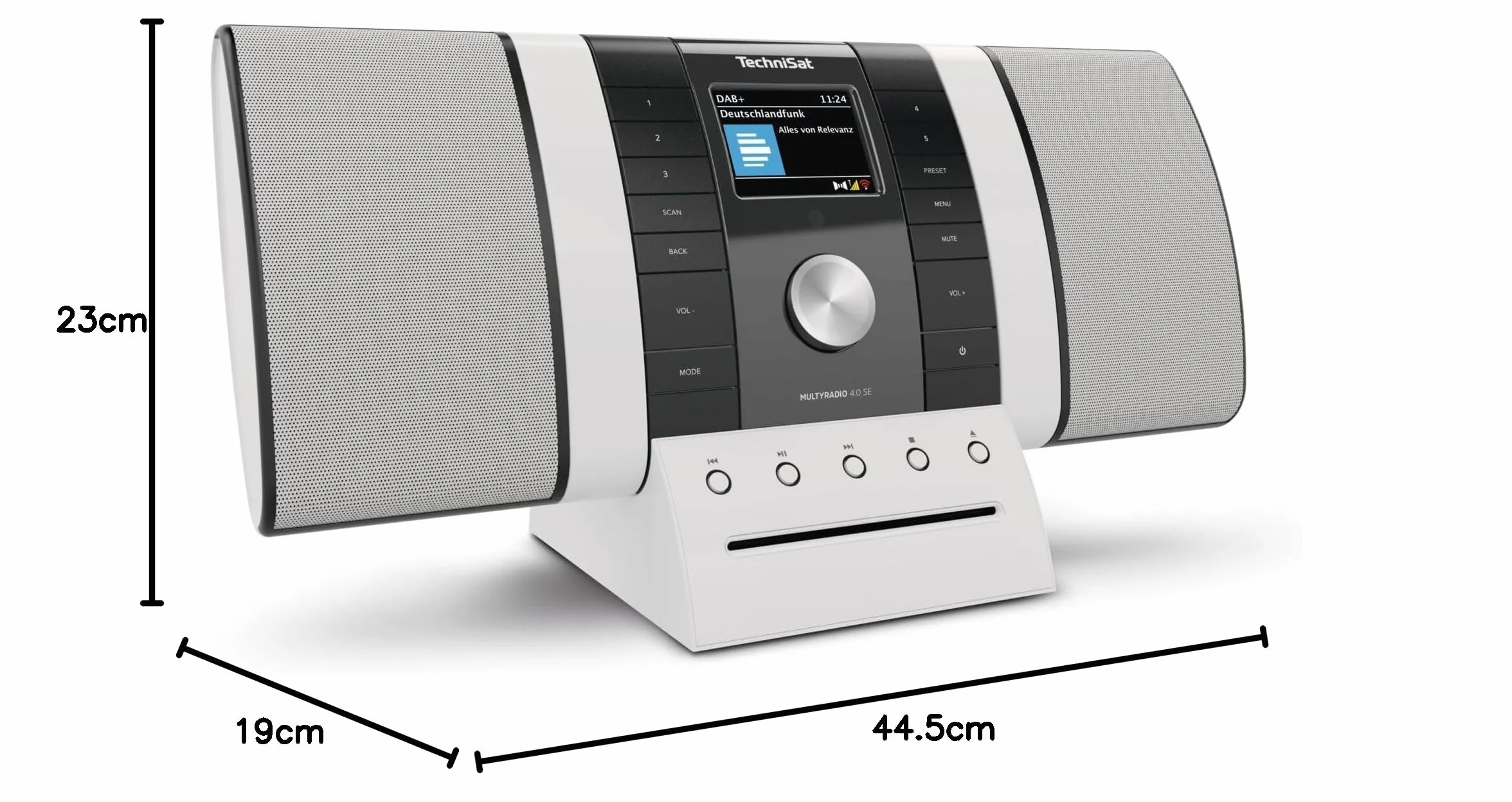TechniSat MultyRadio 4.0 SE DAB+ UKW Internetradio mit CD-Player Farbdisplay