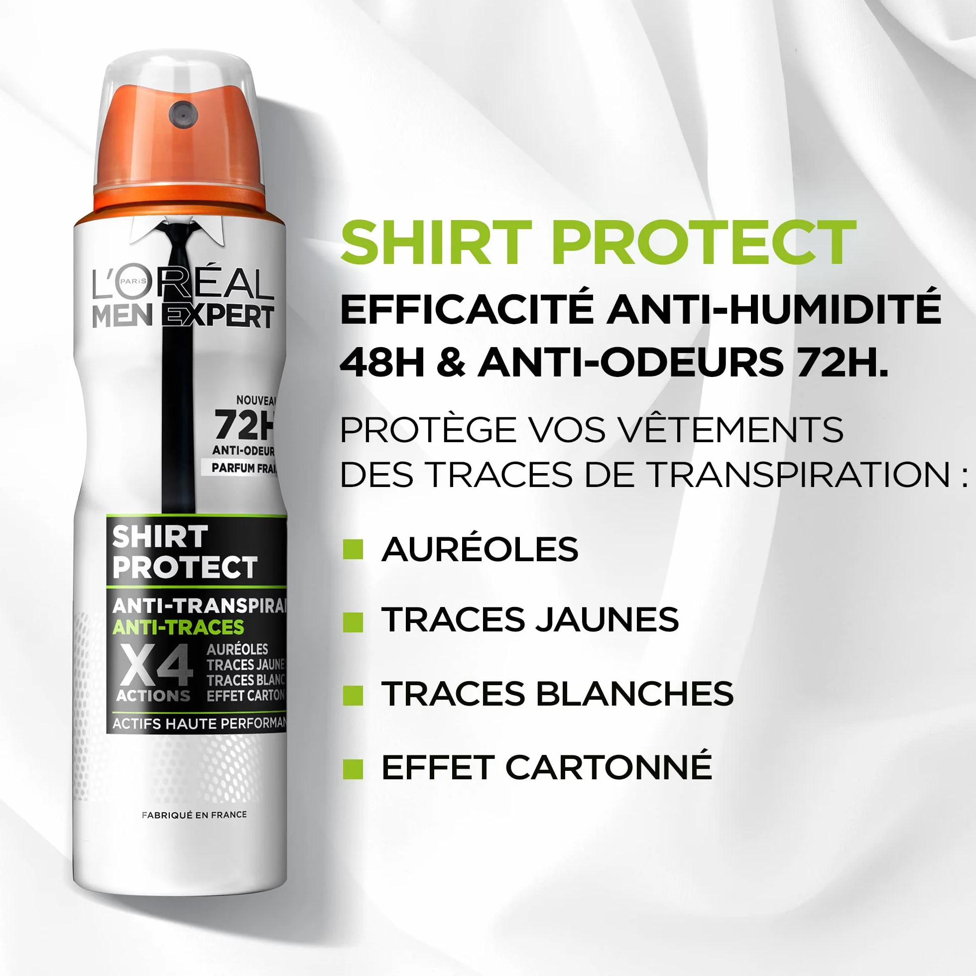 L'Oréal Paris Men Expert Shirt Protect Dezodorant, 6 x 150 ml