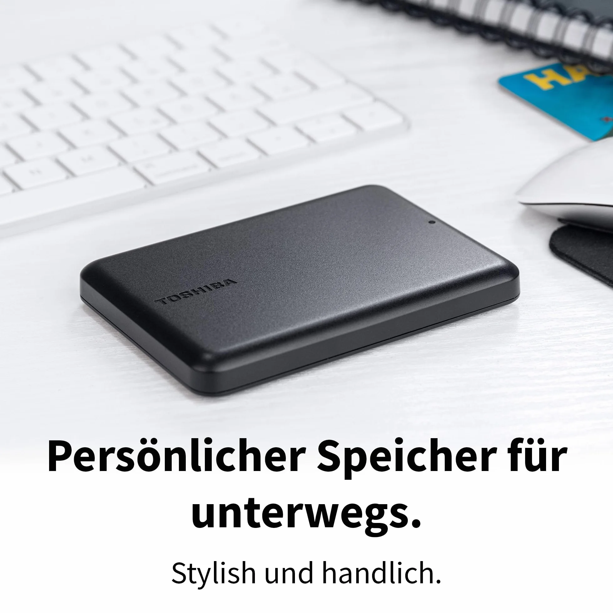 Toshiba Canvio Partner 1TB Portable zewnętrzny dysk twardy 2,5", USB 3.2 Gen 1, kompatybilny z Mac i Windows, zasilany przez USB