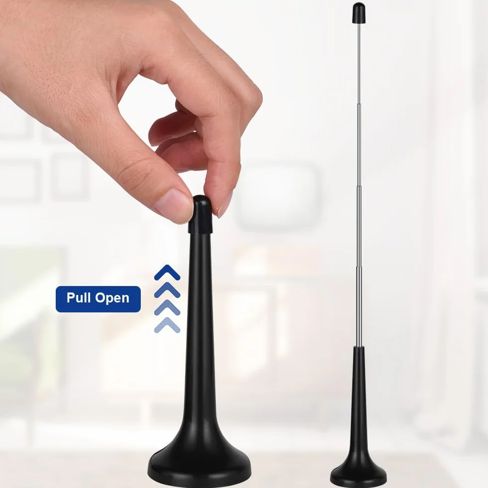 DAB Antena radiowa do systemu HiFi wewnątrz, 3M FM, wewnętrzna antena radiowa, cyfrowa, teleskopowa, antena telewizyjna do tunera, wzmacniacza stereo, odbiornika, AV, audio, Vedio, kina domowego