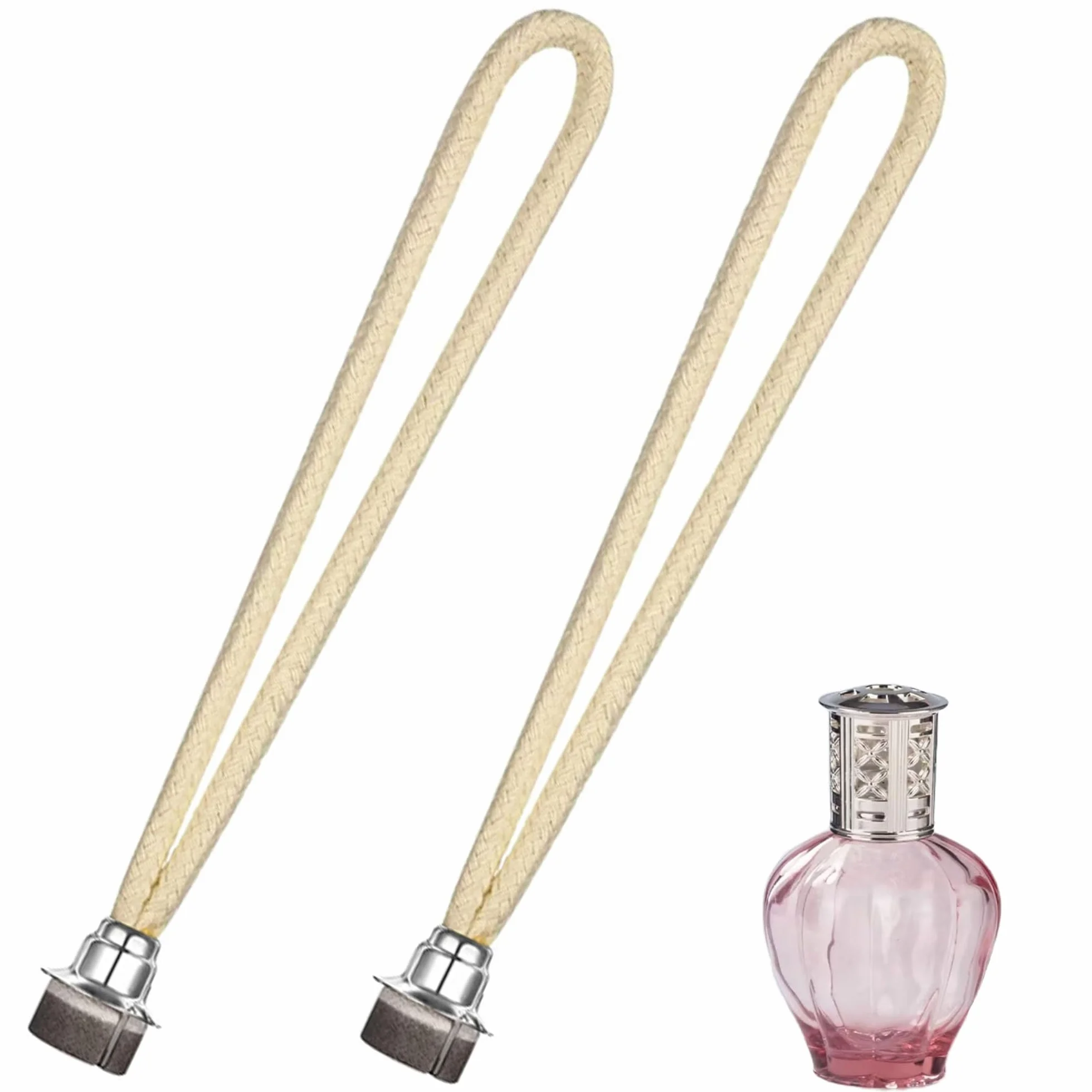 2 sztuki knot do lampy, zapasowy knot do lampy olejowej, wszystkich lamp katalitycznych, do palnika, dyfuzora, aromaterapii, dekoracja domu, srebrna główka