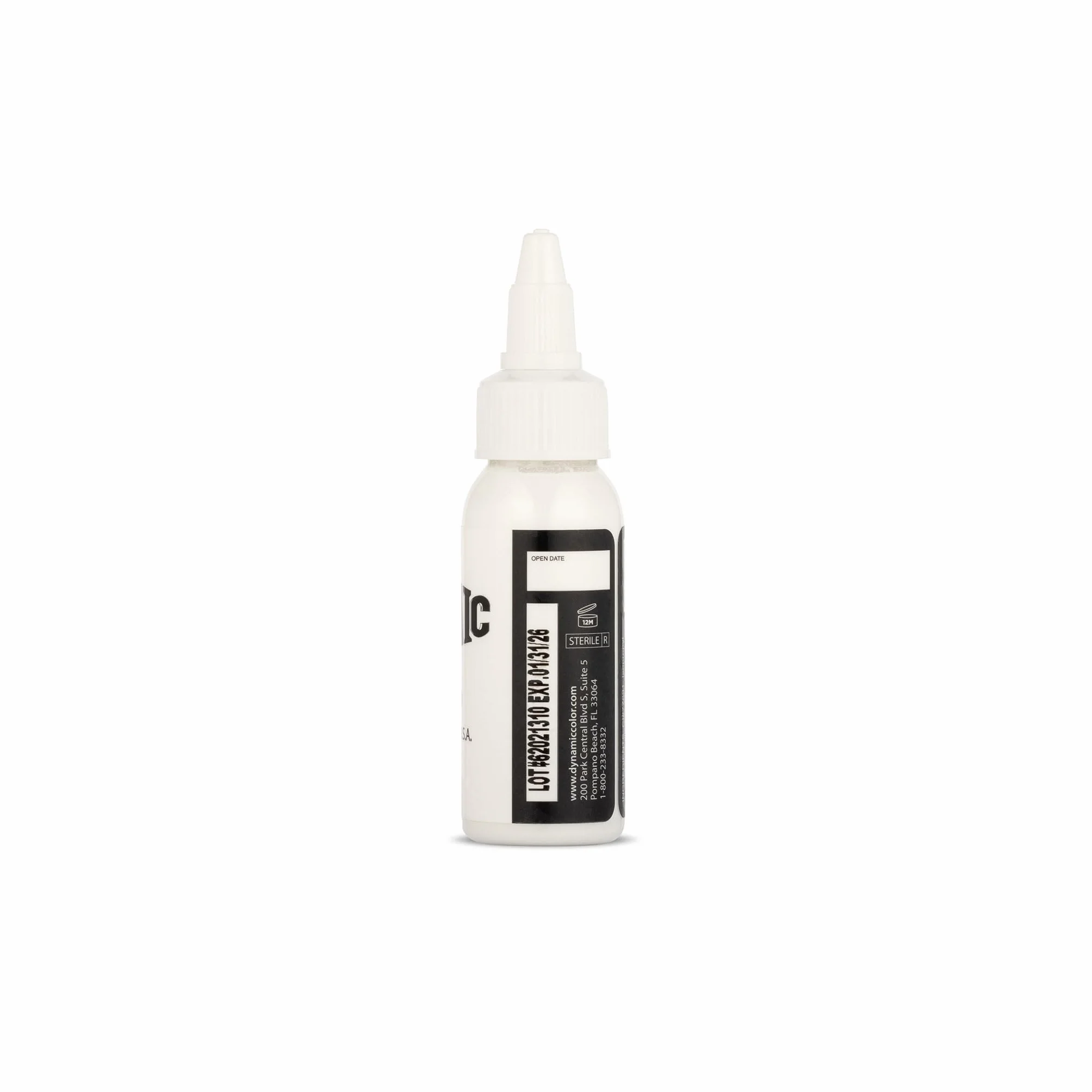 Dynamic biały tusz do tatuażu, 30 ml