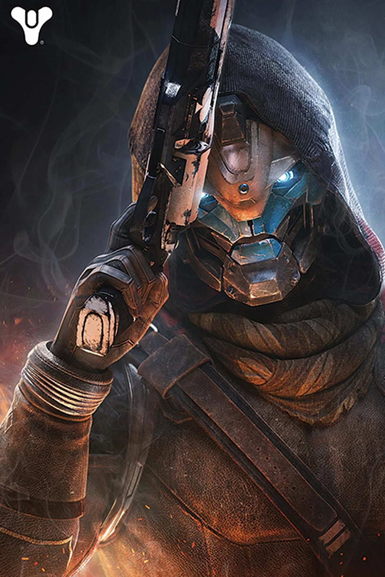 Destiny 2 plakat Cayde-6 (61 cm x 91,5 cm) + 2 przezroczyste karnisze z zawieszeniem