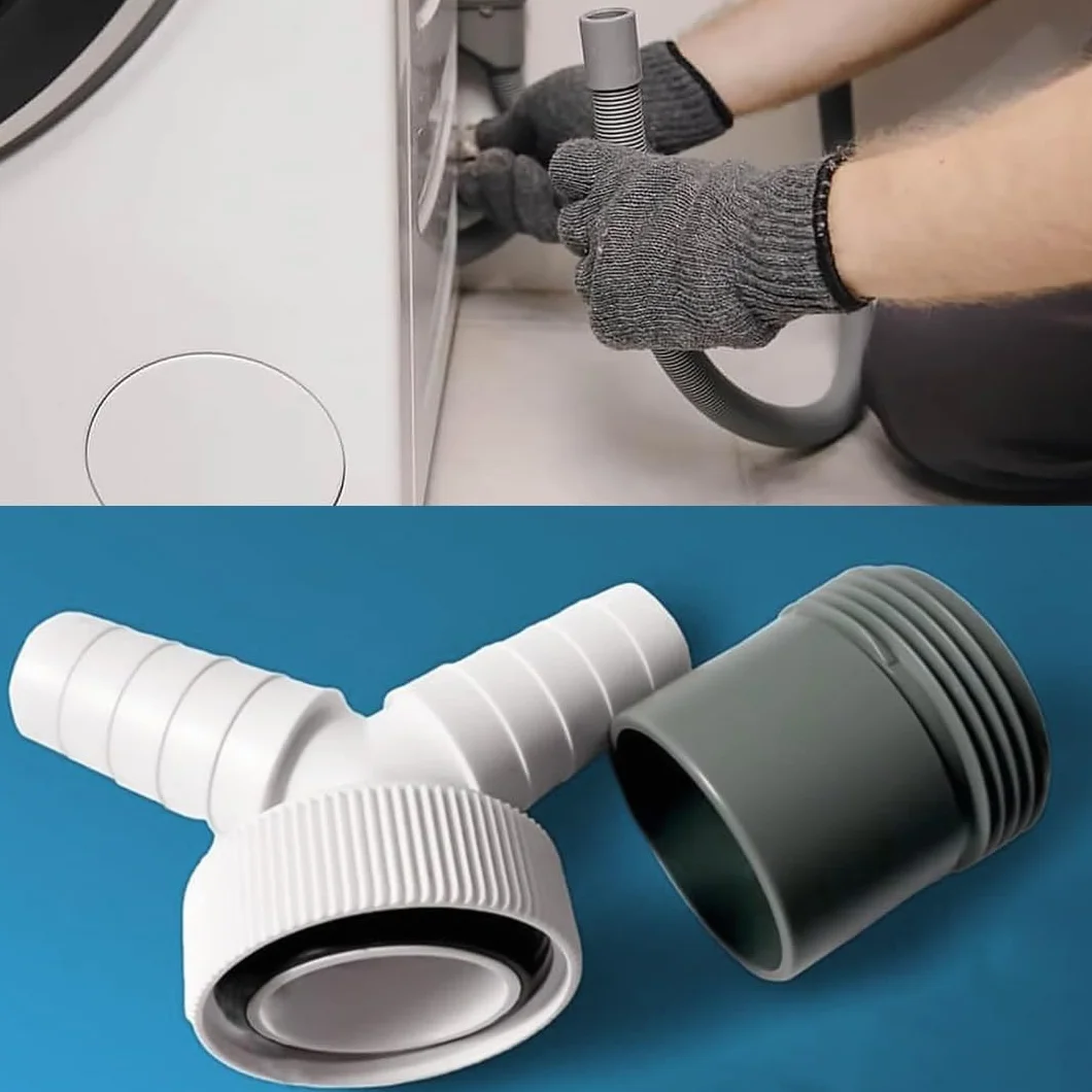 Adapter Y do zmywarki i pralki, podwójne przyłącze, króciec 18-24 mm