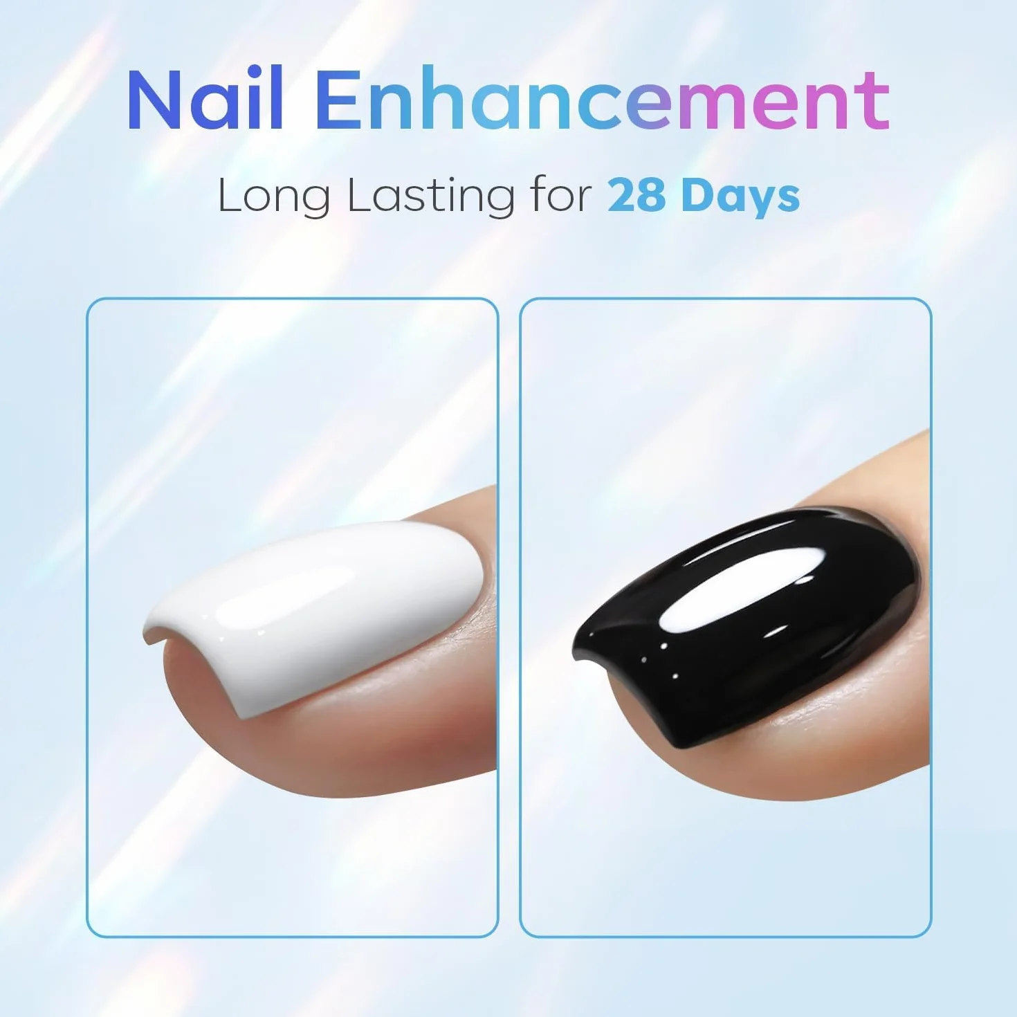 Modelones Top Coat Semi Permanent 15ML No Wipe Top Coat półtrwały żelowy lakier do paznokci UV/LED Ultra Gloss Finish Długotrwały