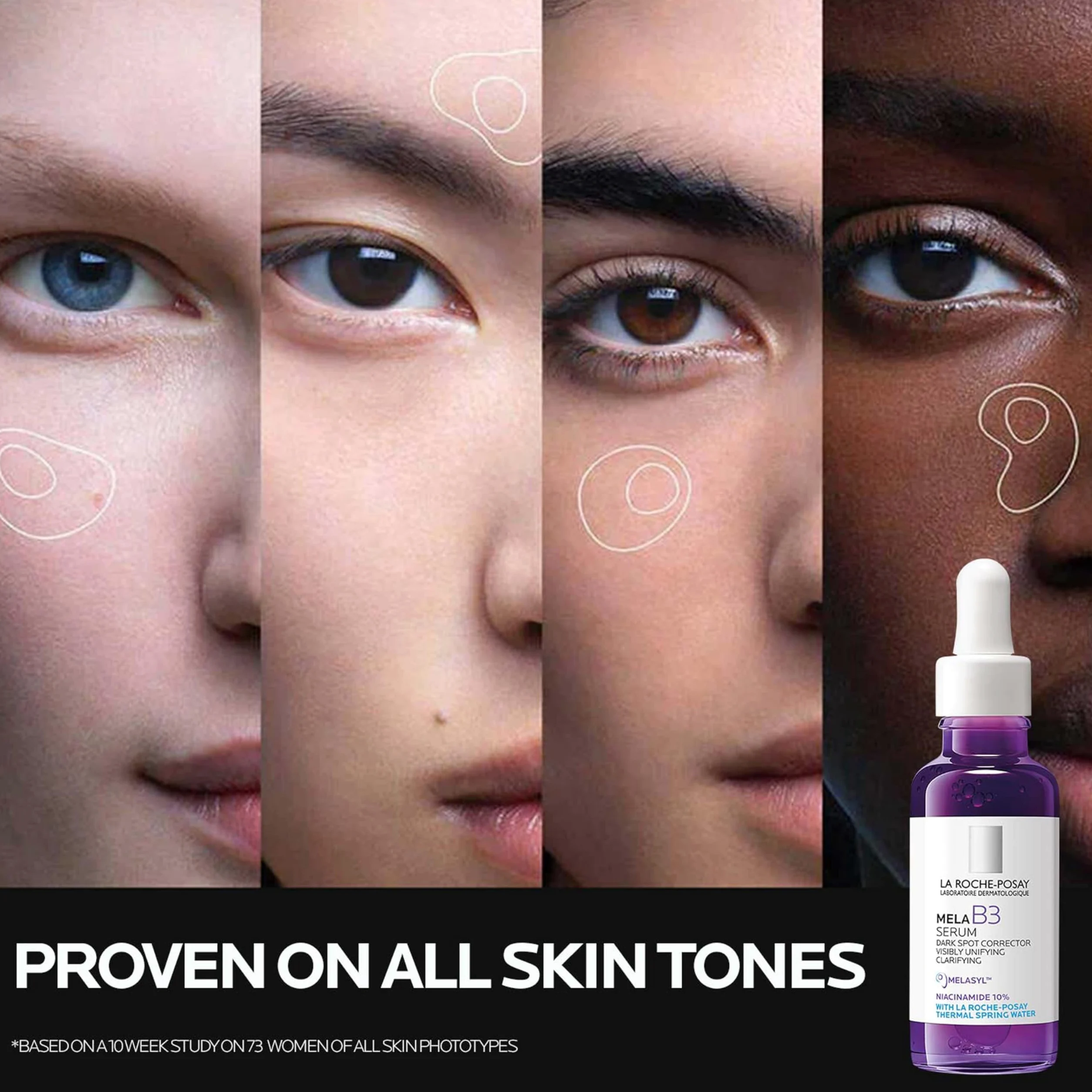 La Roche-Posay Mela B3 serum przeciw plamom pigmentowym, 2 tygodnie przeciw nawrotom, z melasylem i niacynamidem, 50 ml