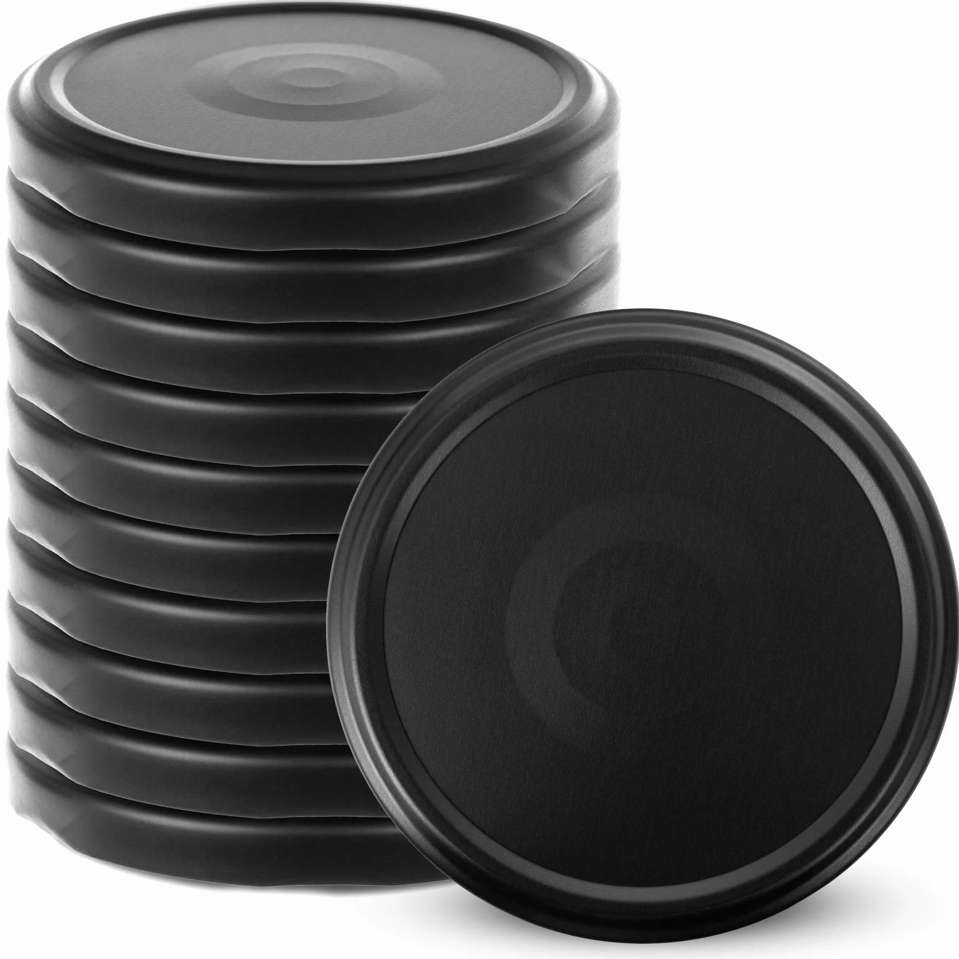 KADAX Zestaw 10 szt. Wieczka metalowe 82mm 6-zaczepowe do pasteryzacji