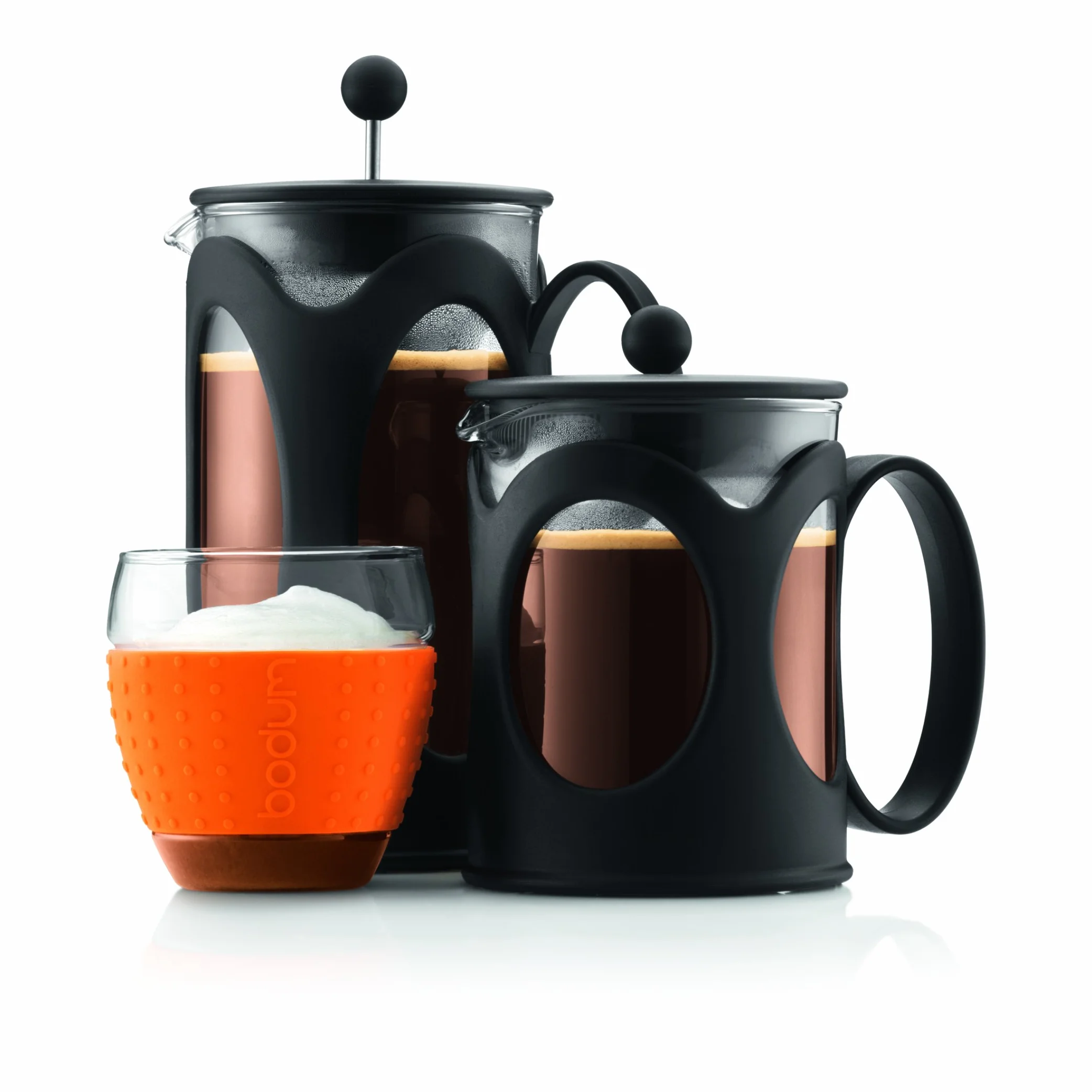 Bodum Kenya French Press ekspres do kawy, szkło borokrzemowe 0,5 l, czarny