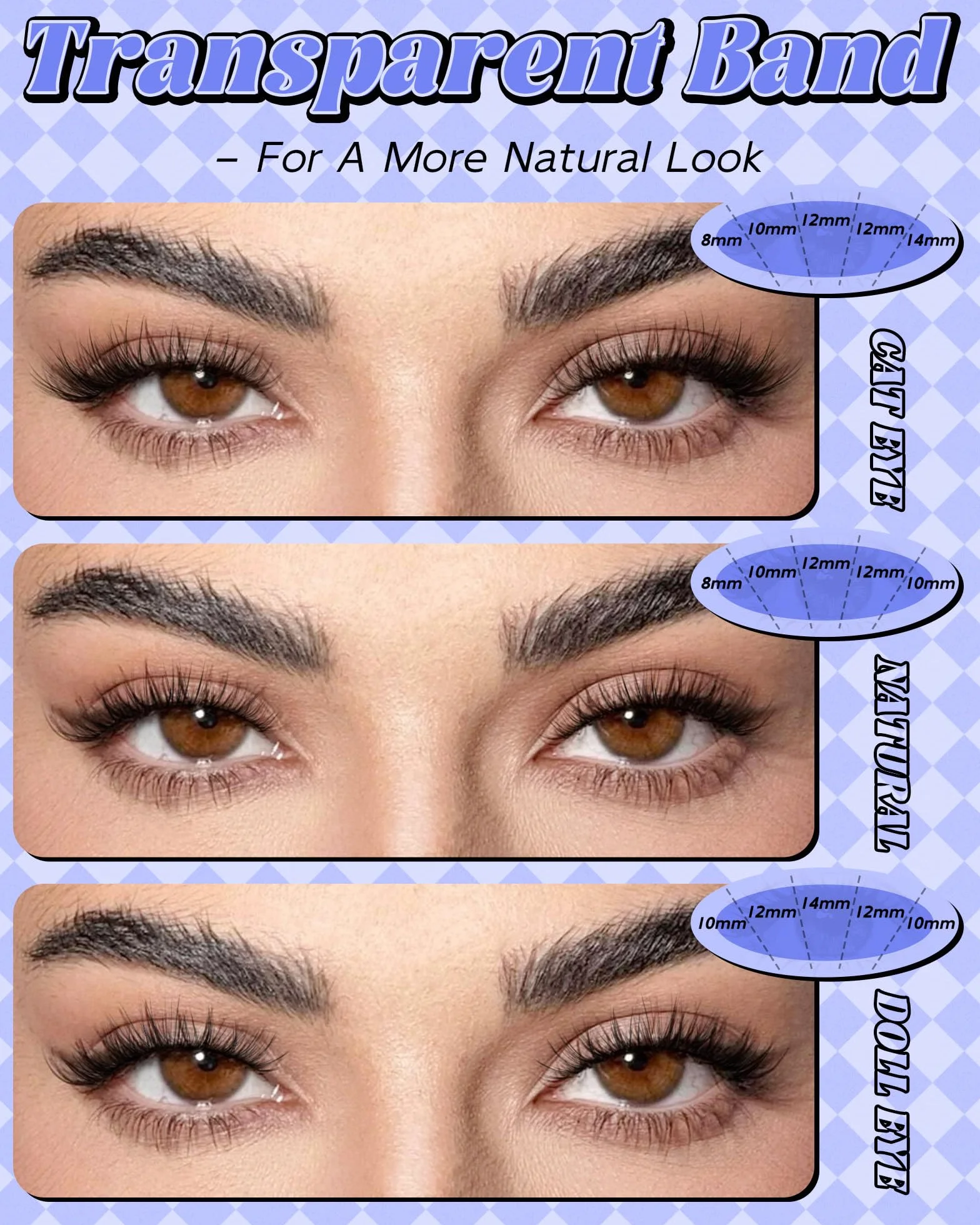 LZM Sztuczne rzęsy, pojedyncze, przezroczyste rzęsy, 120 szt., 8–14 mm, C Curl, lekkie i wygodne, naturalne rzęsy (KLS220 C Curl)