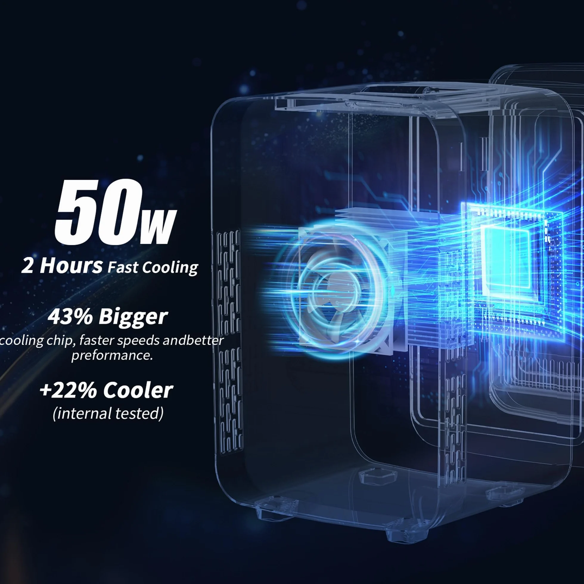 YASHE Mini lodówka pokojowa 4 l, 220 V AC/12 V DC, termoelektryczna podgrzewacz do napojów, niebieski