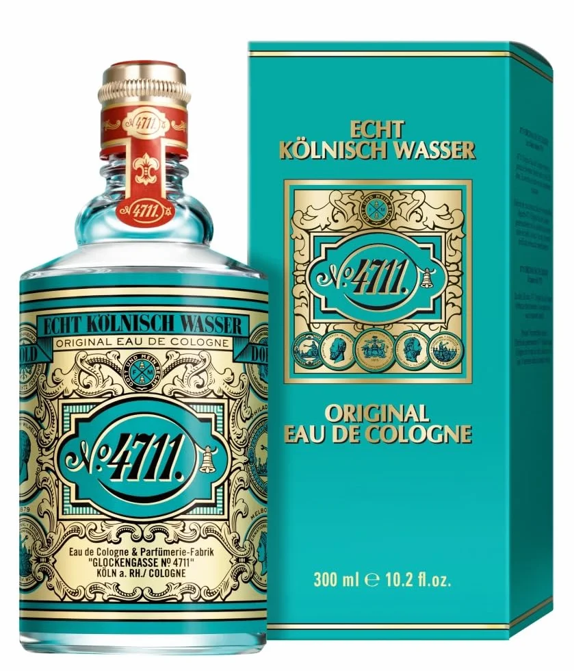 4711 Oryginalna woda kolońska | Eau de Cologne w butelce Molanus o pojemności 300 ml - Klasyczny zapach w kultowej butelce - Charakterystyczny zapach - Unisex - przyjemny dla ciała, umysłu i duszy