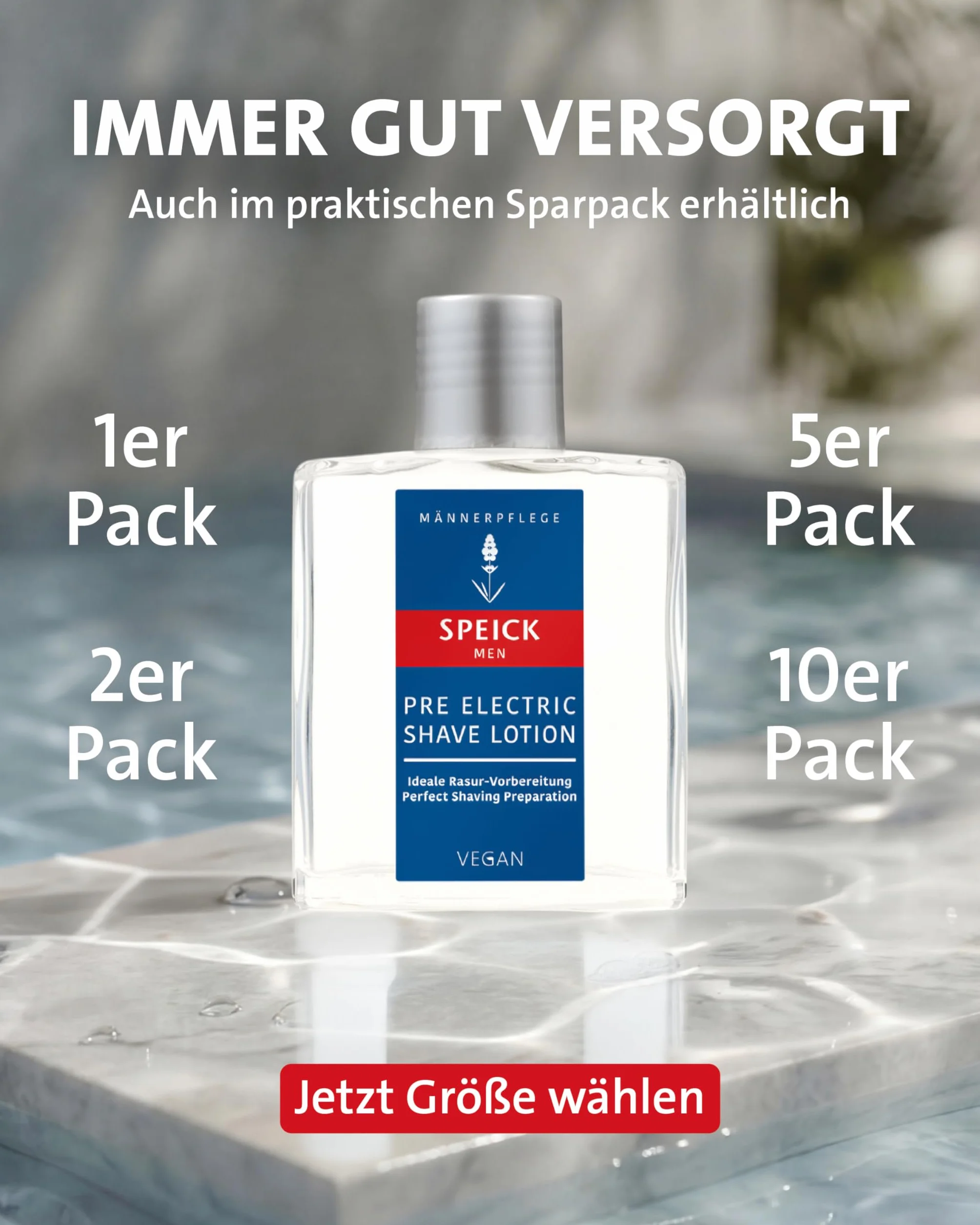 SPEICK Men Pre Electric Shave Lotion vor der Rasur, 100 ml Lotion