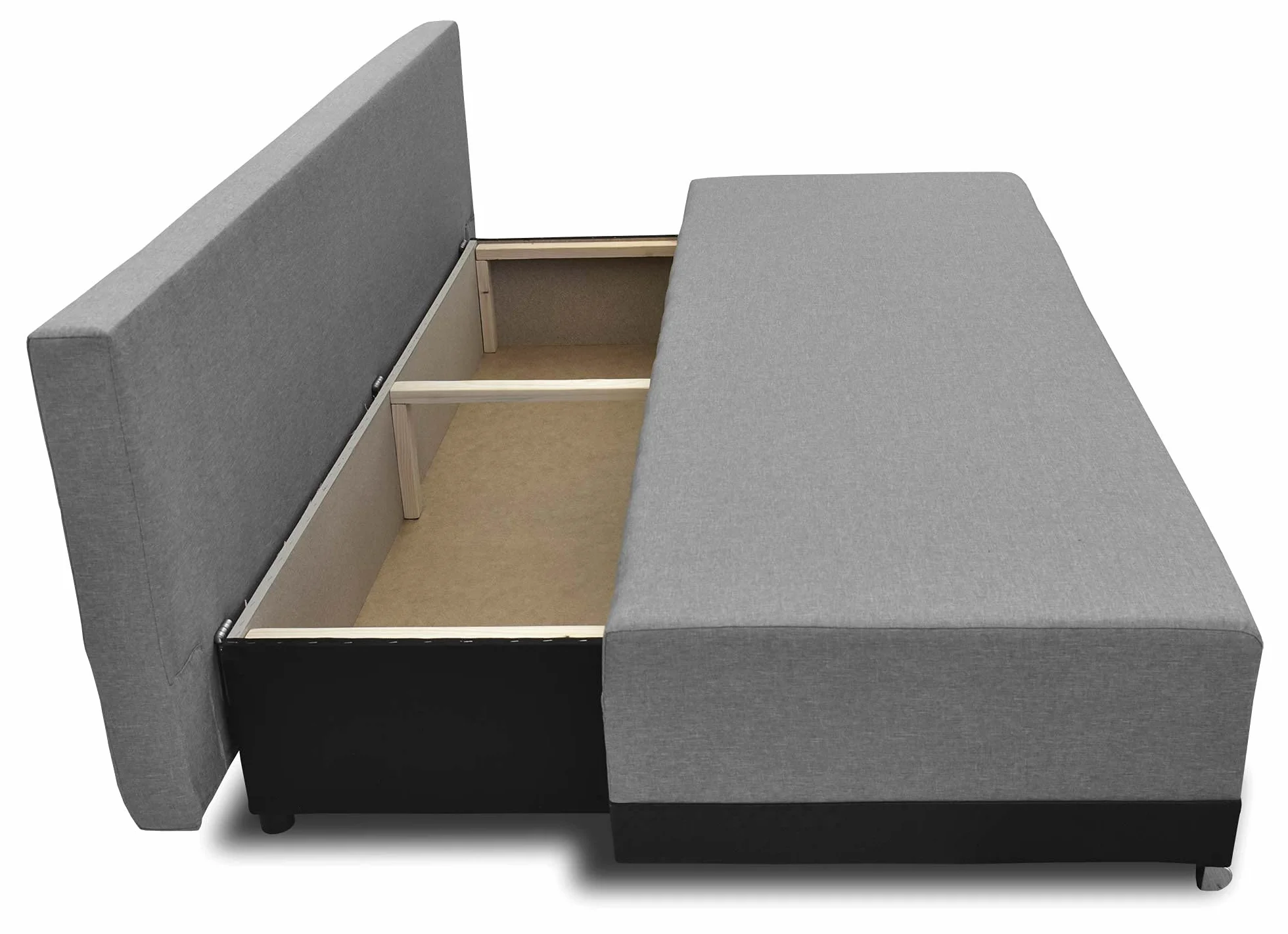 KANAPA SOFA ROZKŁADANA Z FUNKCJĄ SPANIA ORLEAN (Czarny)