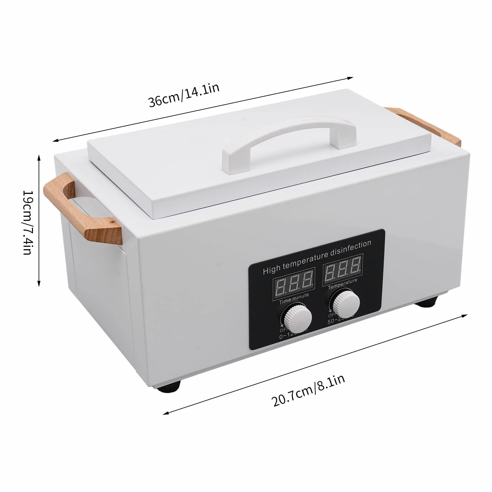 Sterylizator wysokotemperaturowy, 300 W, metalowa szafka do sterylizacji z wyświetlaczem LCD, do laboratoriów, salonów fryzjerskich, salonów kosmetycznych, salonów kosmetycznych, salonów paznokci