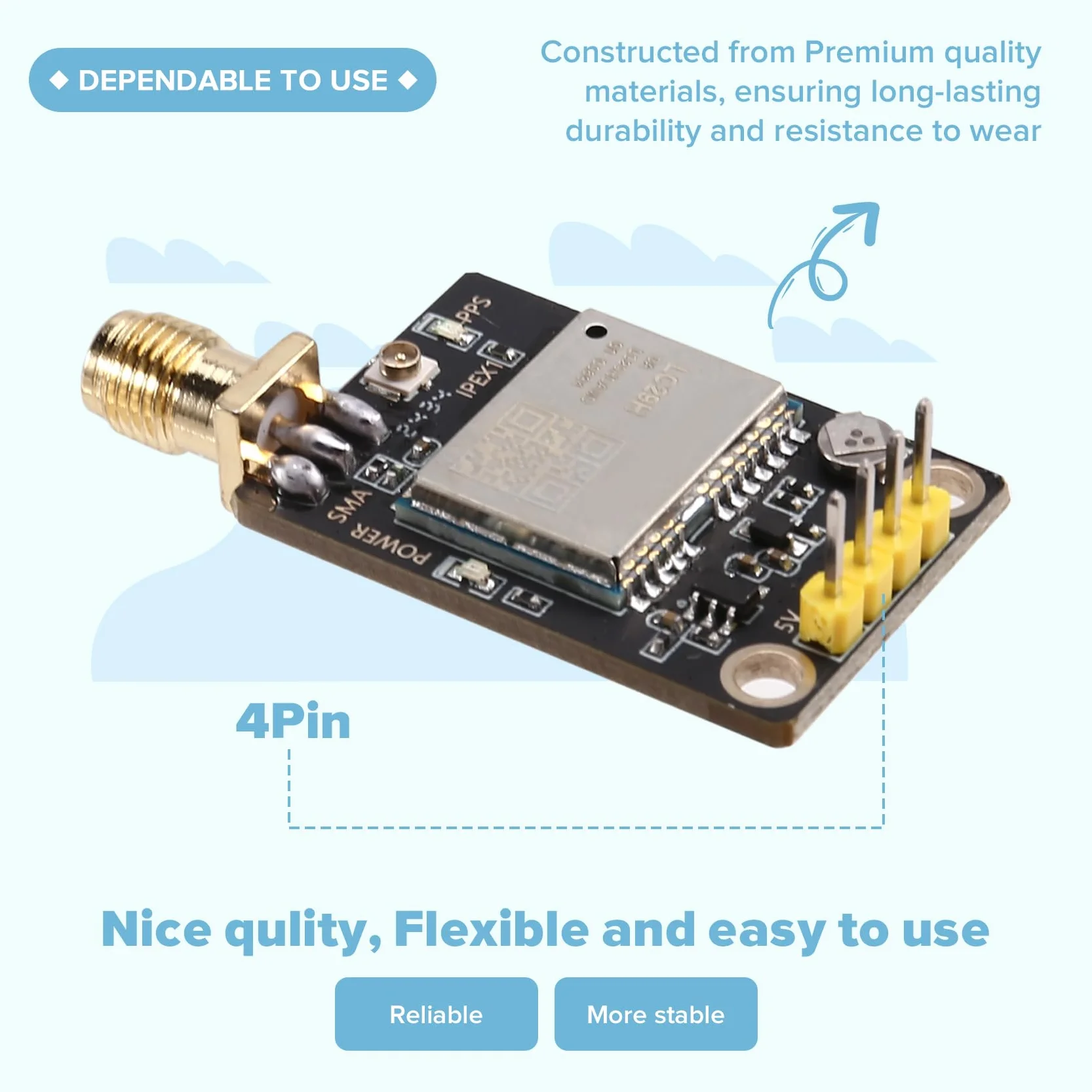 RTK Base Station Board LC29H Dual Band L1 L5 GPS moduł pozycjonowania o wysokiej dokładności LC29HDA