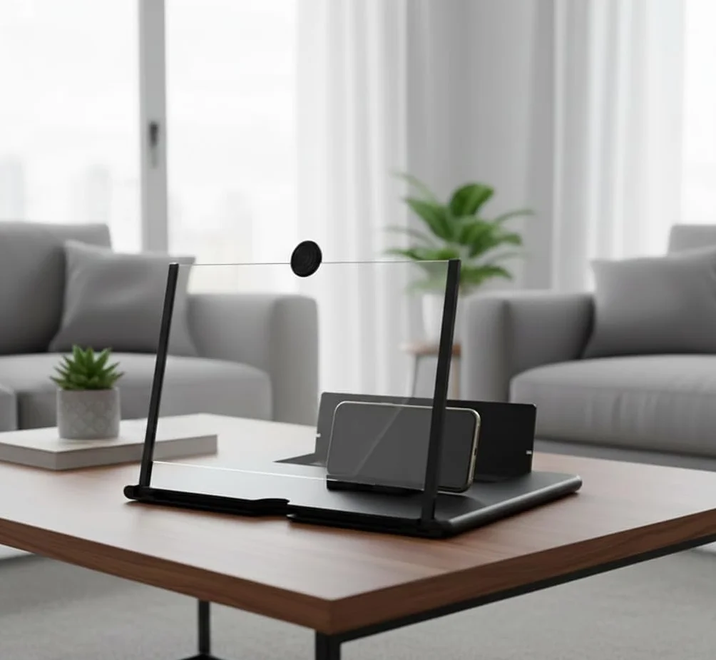 Stock Lider - Wzmacniacz ekranu telefonu komórkowego z głośnikiem Bluetooth, 6D Ekran Lupy HD 12 cali Zoom 2-3 razy, powiększający ekran mobilny dla oczu do oglądania filmów i filmów