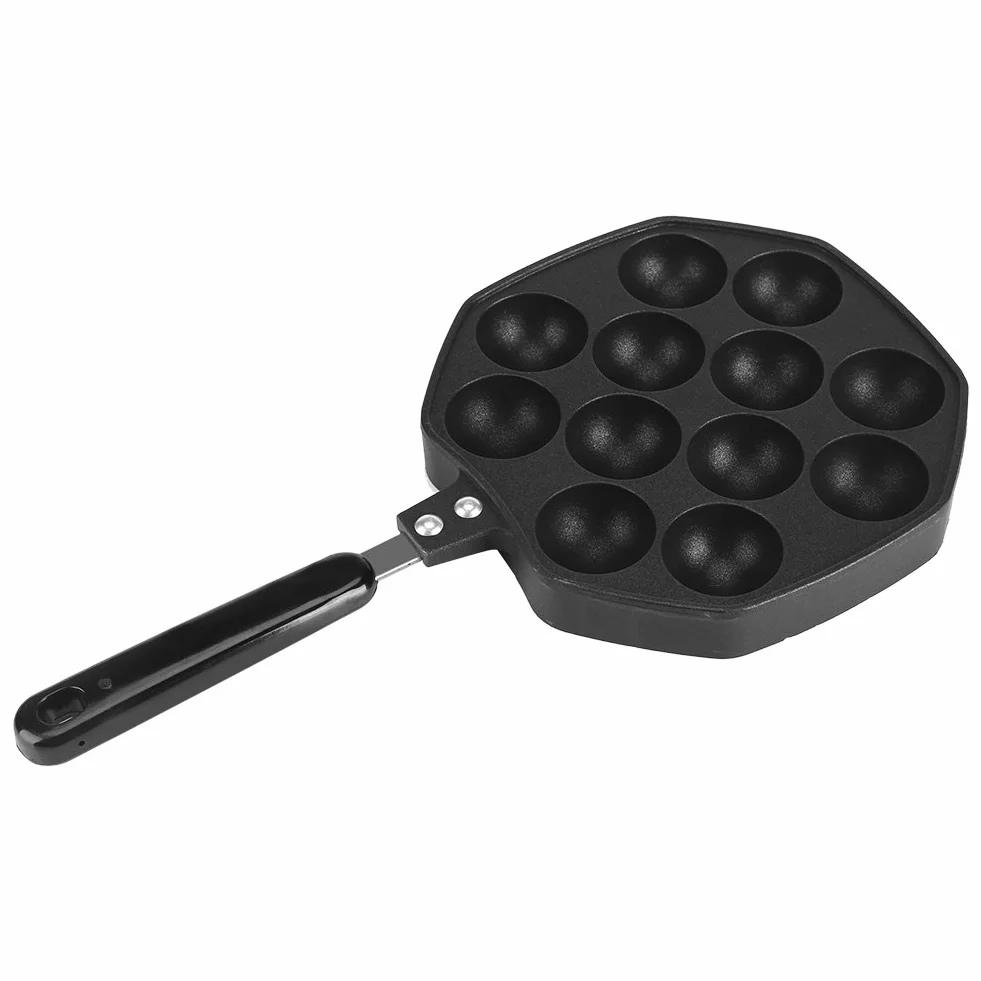 Asixx Aluminiowa Patelnia do Takoyaki Nieprzywierająca 12 Otworów