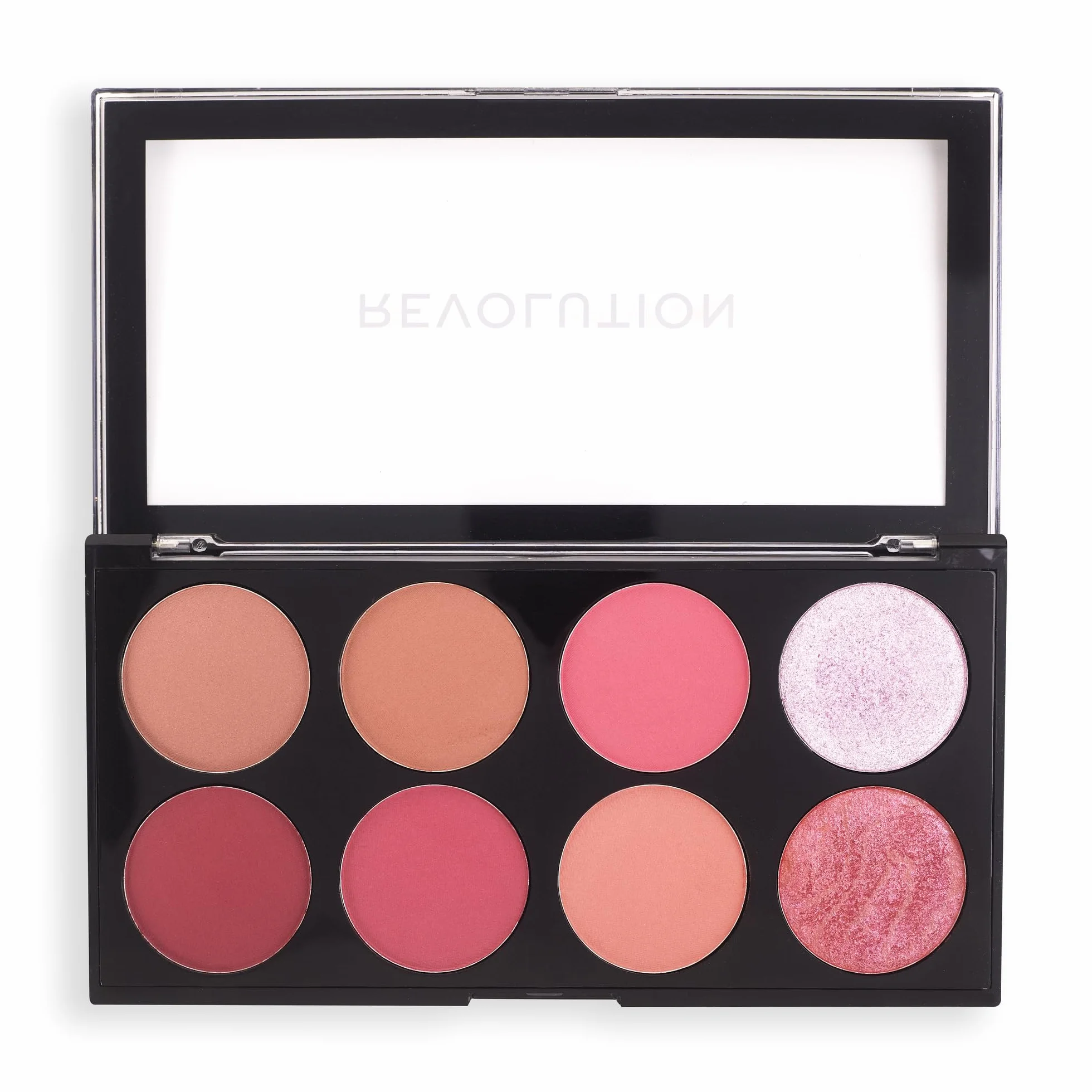 Revolution Beauty London, Ultra, paleta różu, cukier i przyprawa, 8 cieni, 12,8 g