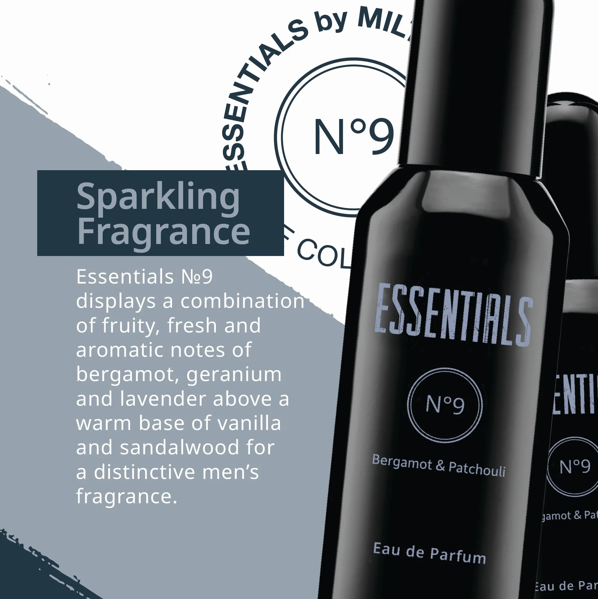 MILTON-LLOYD ESSENTIALS No 9 Perfumy dla mężczyzn. 50 ml Woda perfumowana, luksusowy zapach – męska woda po goleniu, długotrwały zapach dla mężczyzn