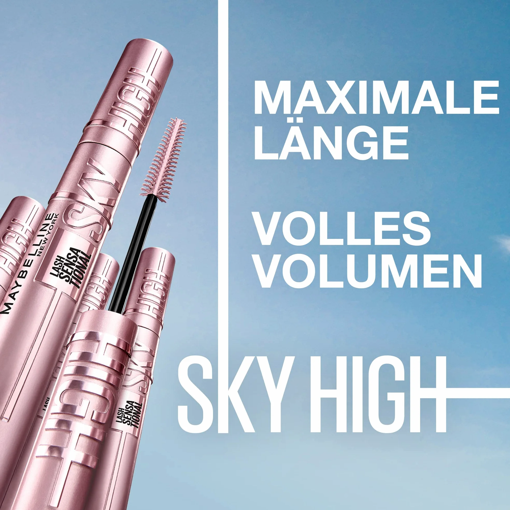 Maybelline Lash Sensational Sky High Tusz do Rzęs, Czarny, 6 ml