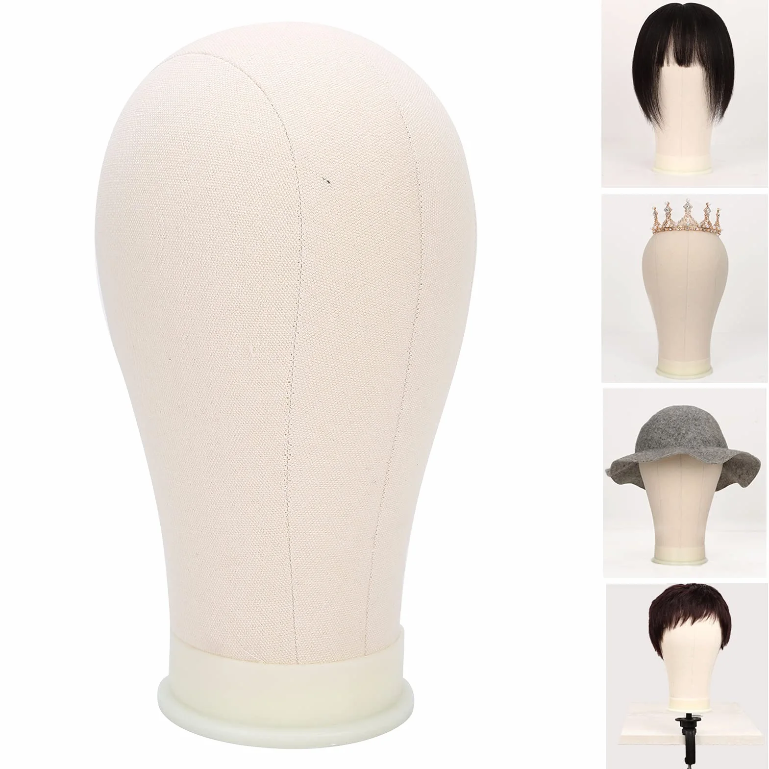Głowa peruki, głowa manekina peruka głowa manekina głowa płócienna peruka głowa płótno blok głowa (53 cm)