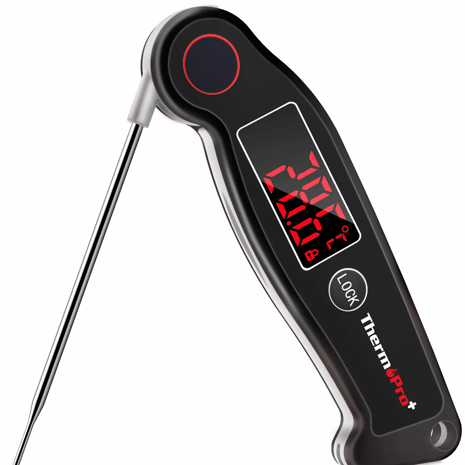 ThermoPro TP19 IP65 wodoodporny termometr do mięsa ±0,5℃ precyzyjny termometr kuchenny 2-3s czas reakcji termometr do pieczenia termometr wkłuwany do pieczenia, wina, BBQ czarny