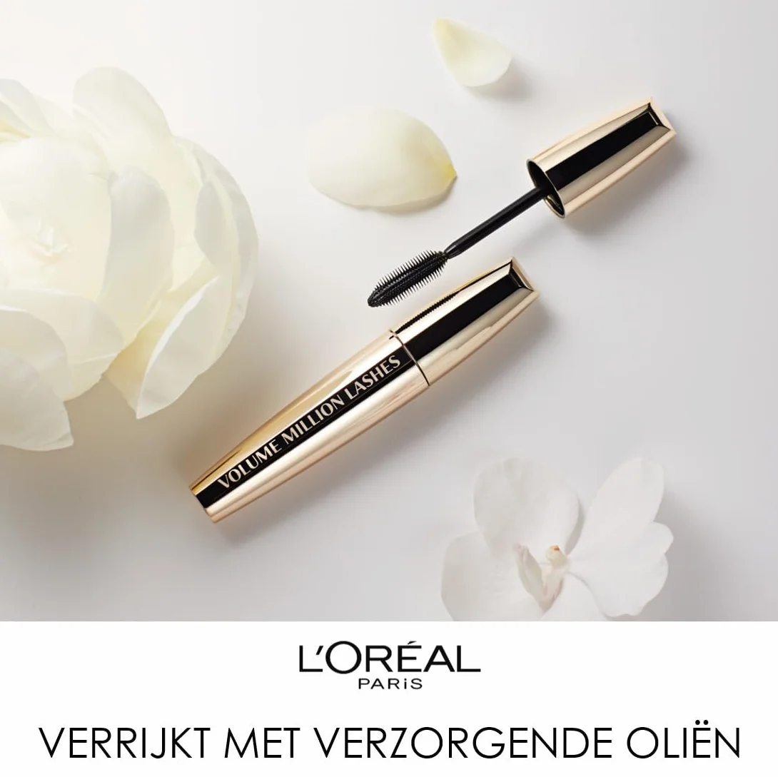 L'Oréal Paris Volume Million Lashes Classic tusz do rzęs zjawiskowa objętość, idealnie rozdzielone rzęsy, 01 Black, 11 ml