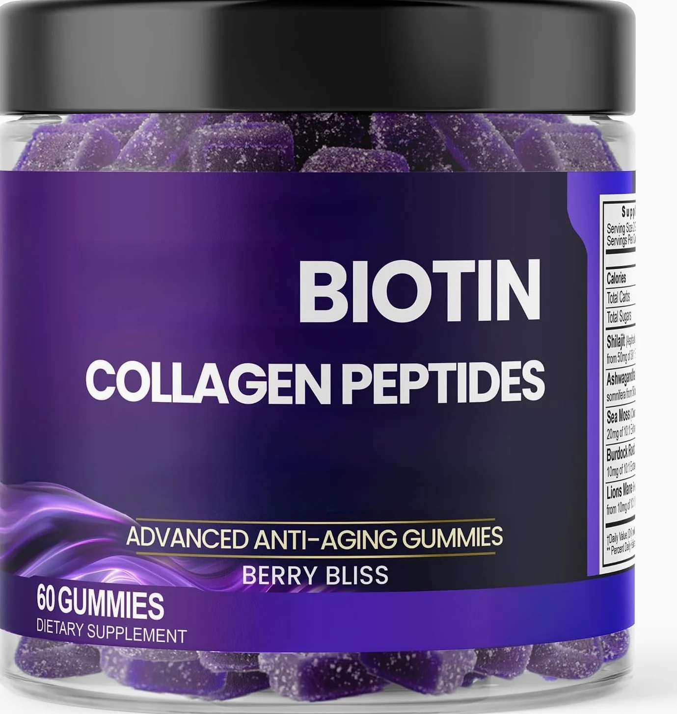 Żelki biotynowe-Żelki z peptydem kolagenowym-Resweratrol