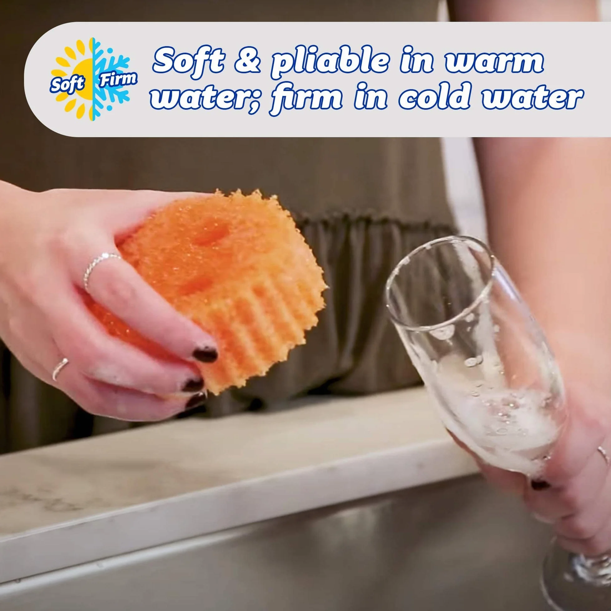 Scrub Daddy Sześć gąbek wielopak gąbki do mycia naczyń zestaw 6 sztuk
