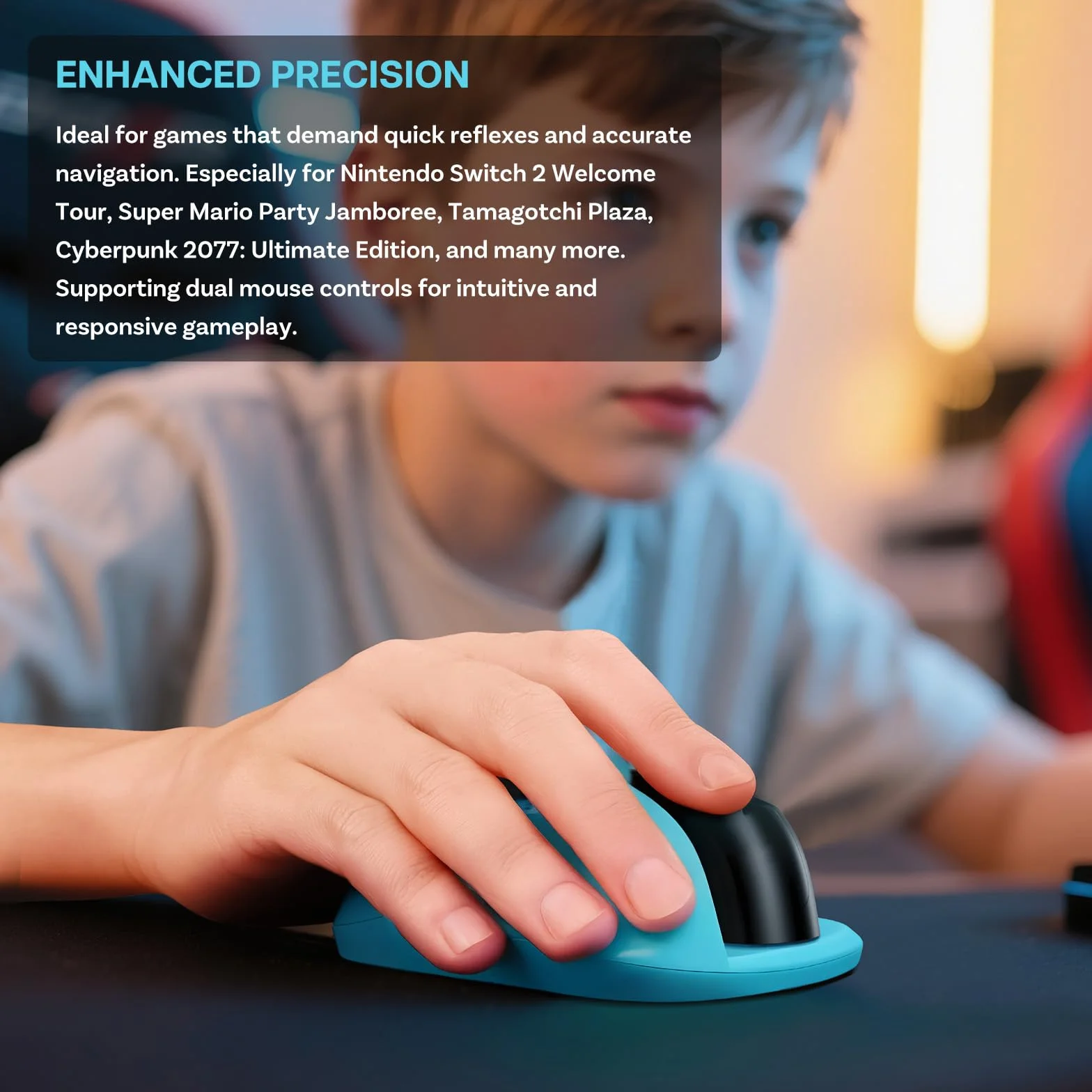 Podstawka Myszy do Nintendo Switch 2 od MMOBIEL – 2 Szt. Przenośna Baza do Kontrolerów Joy-Con – Ergonomiczny Uchwyt do Trybu Myszy – Precyzyjna Kontrola i Ochrona – Czerwony/Niebieski
